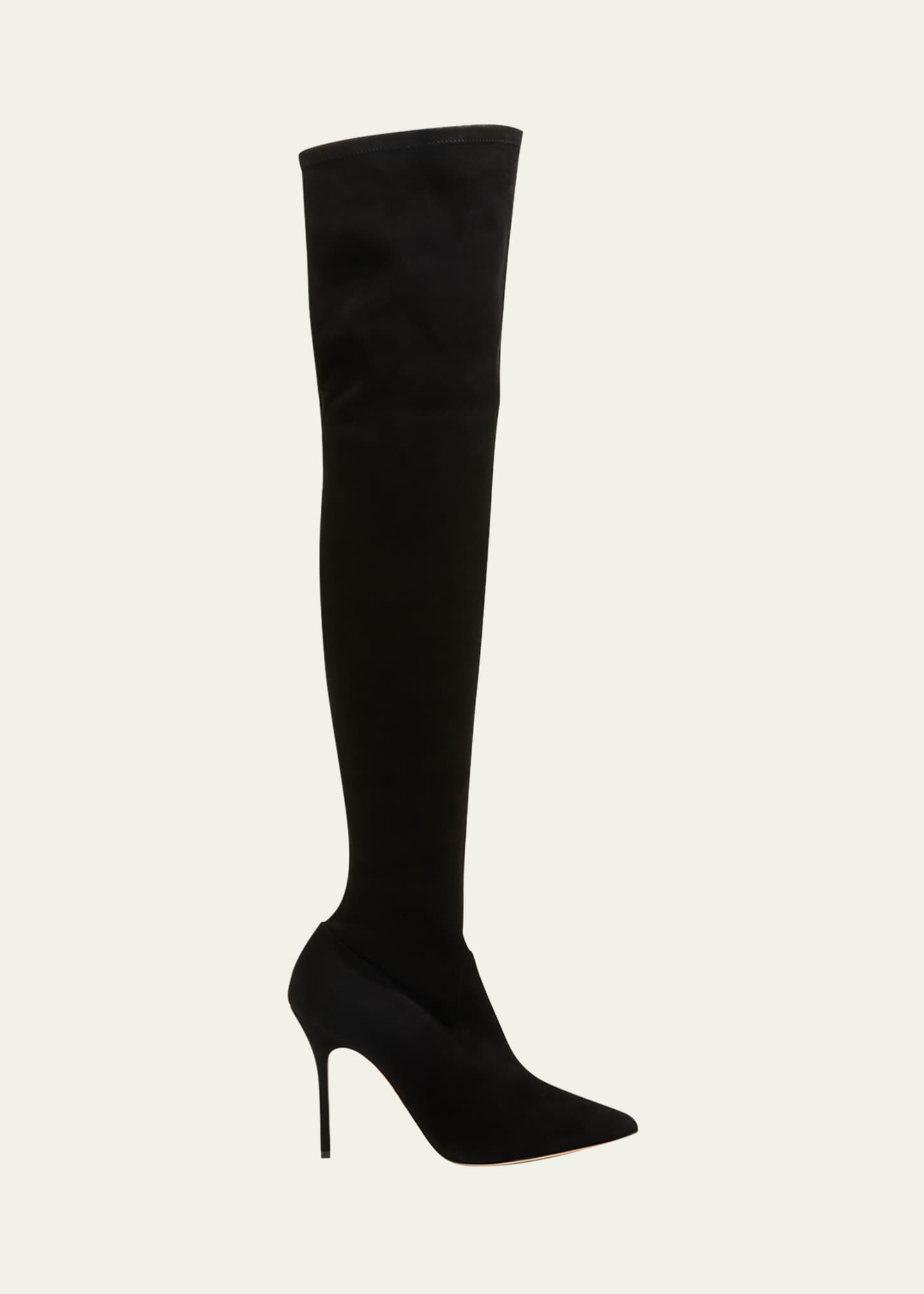 Manolo Blahnik Paschalarehi Suede Over-The-Knee Boots - Bergdorf Goodman