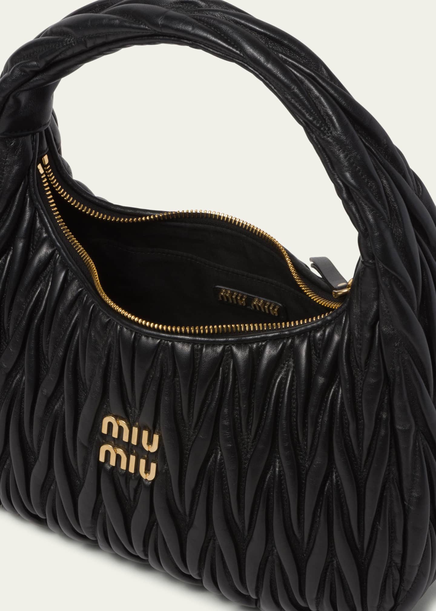 Miu Miu Quilted Napa Leather Shoulder Bag Bergdorf Goodman