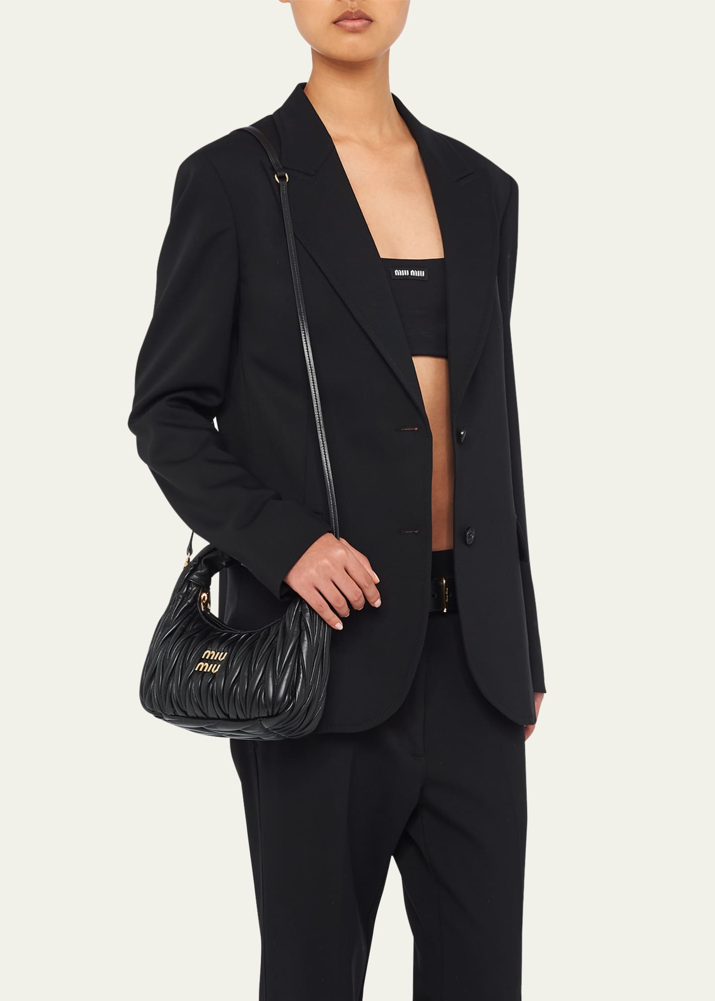 Matelasse Quilted Top Handle Hobo Bag