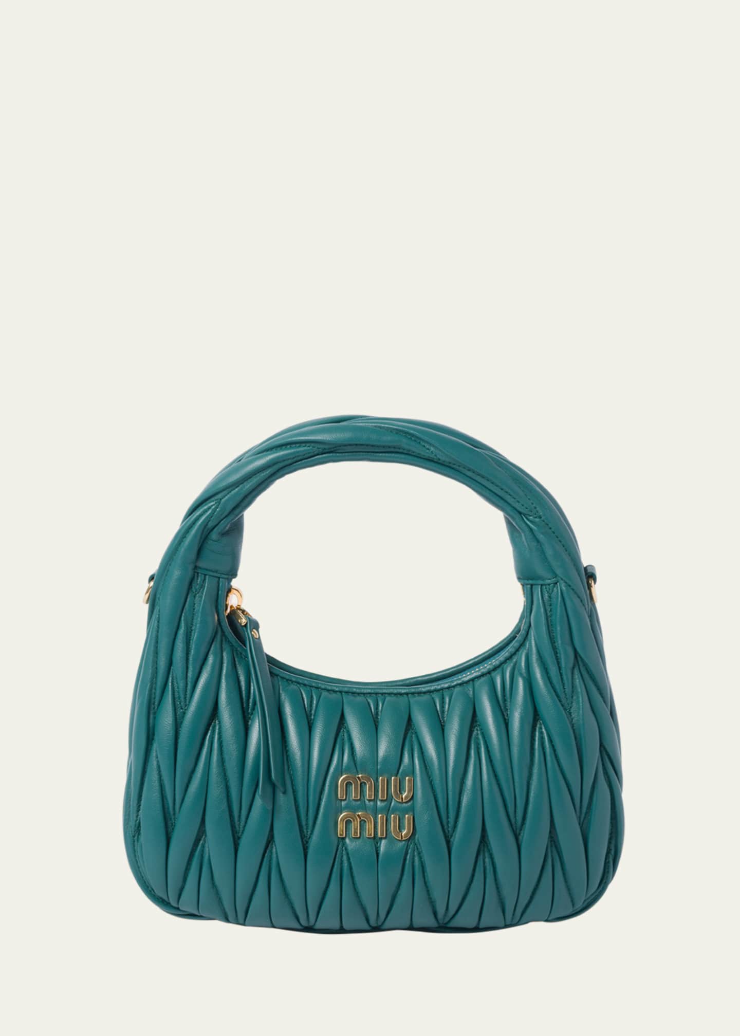 Miu miu matelasse top sales handle bag