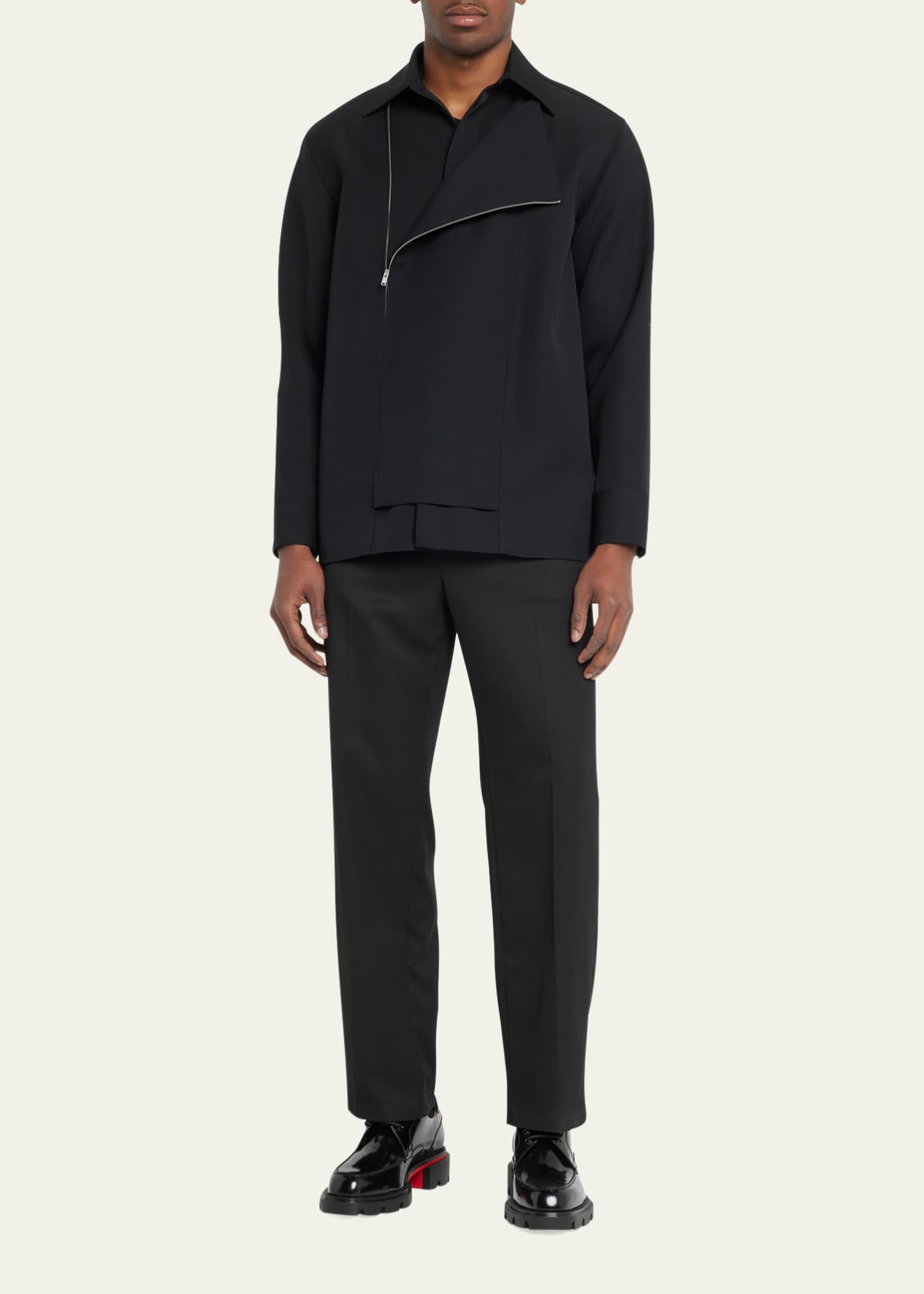 Christian Louboutin Men s Our Georges L Leather Derby Shoes
