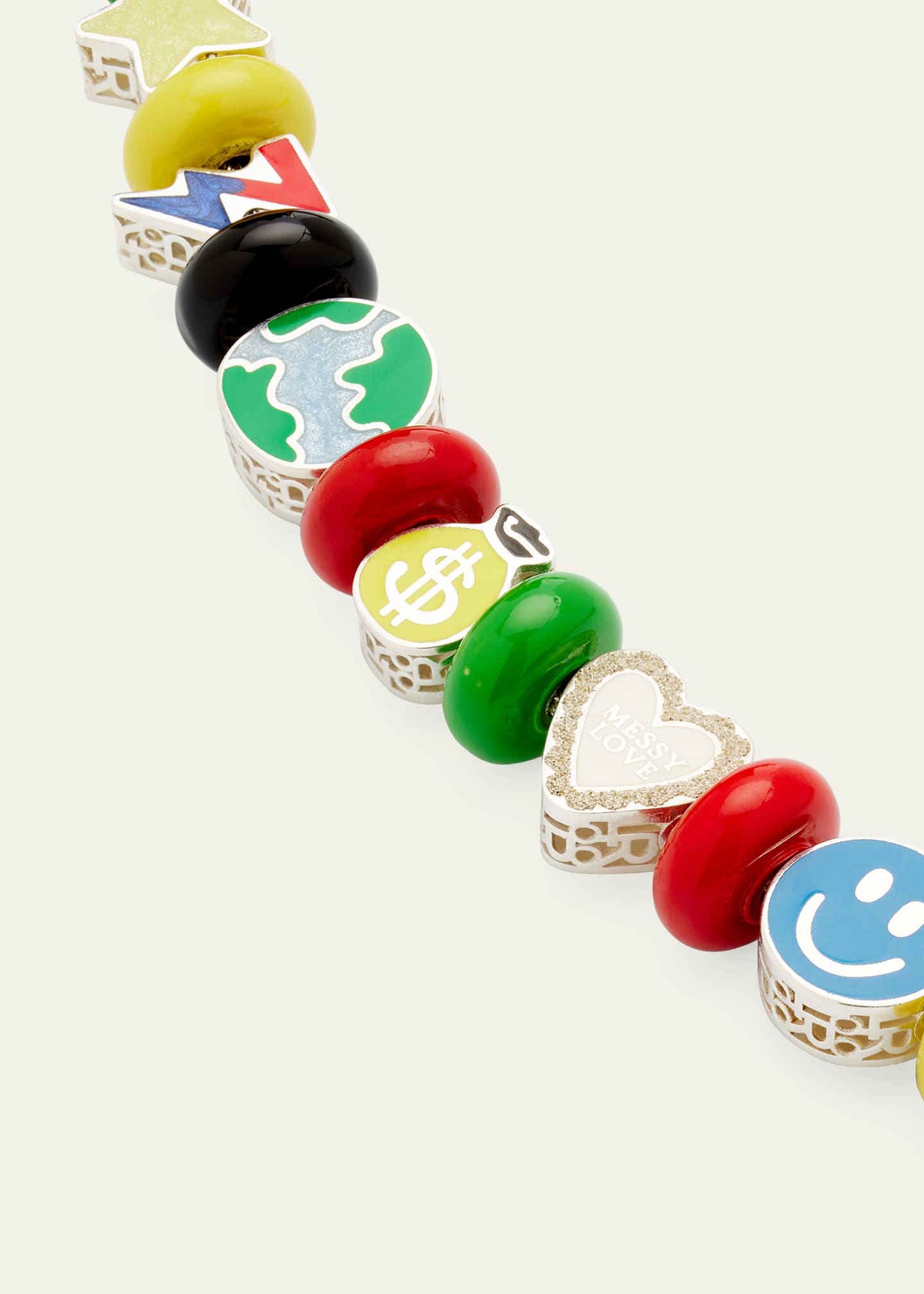 Lauren Rubinski Love Beads Cool Beaded Bracelet - Farfetch