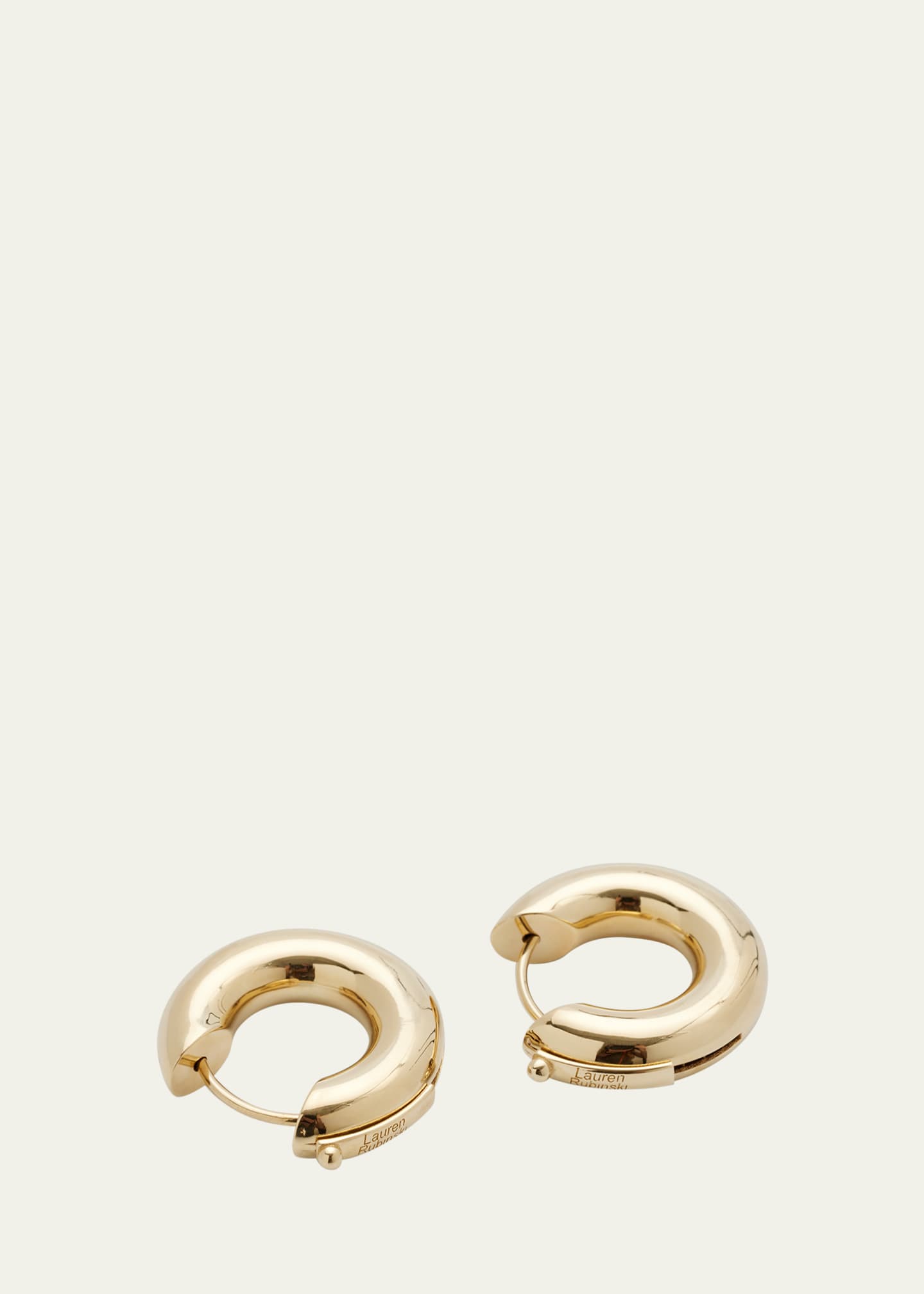 Lauren Rubinski 14K Gold Hoop Earrings Image 4 of 4