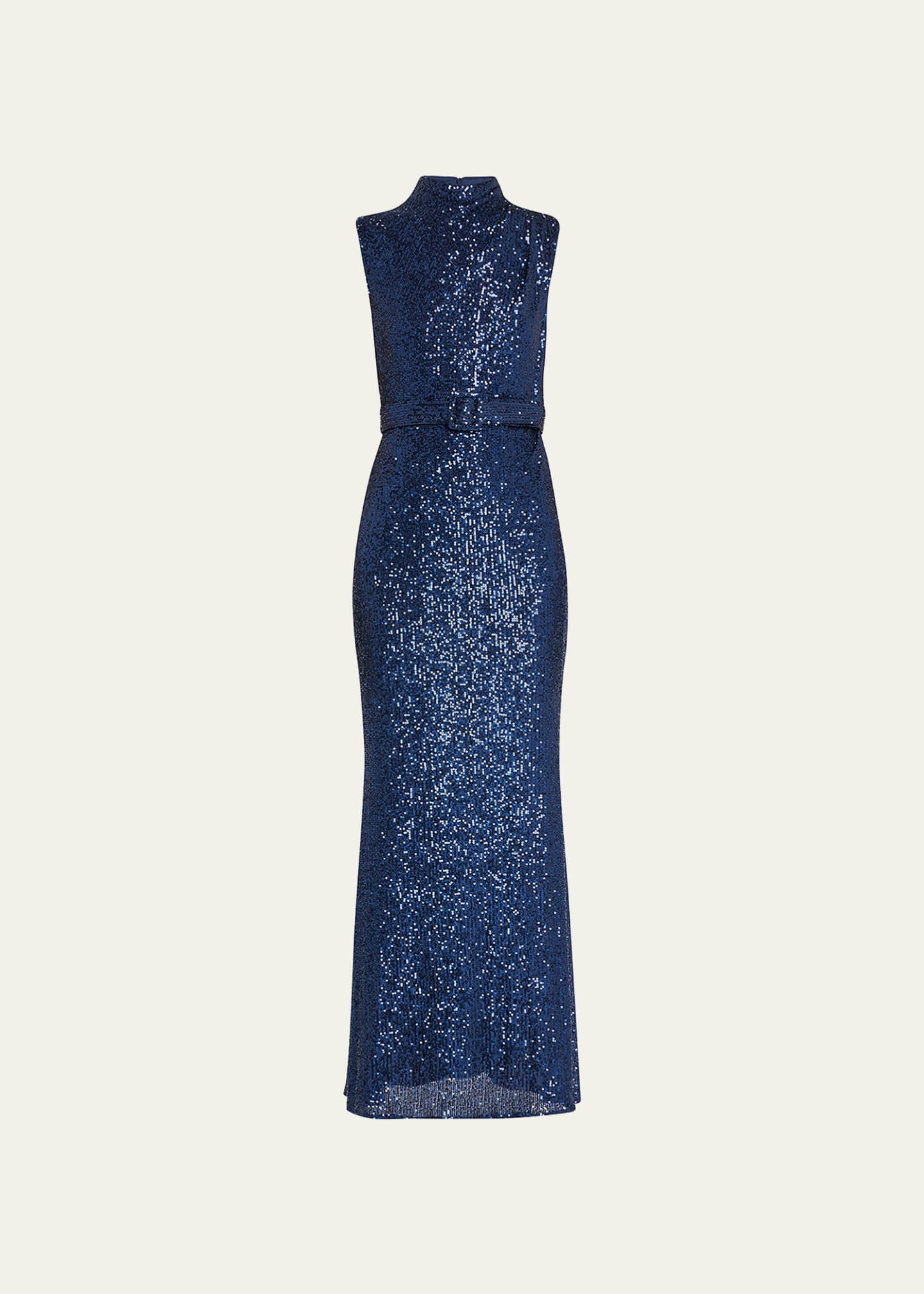 badgley mischka sequin tie waist blazer