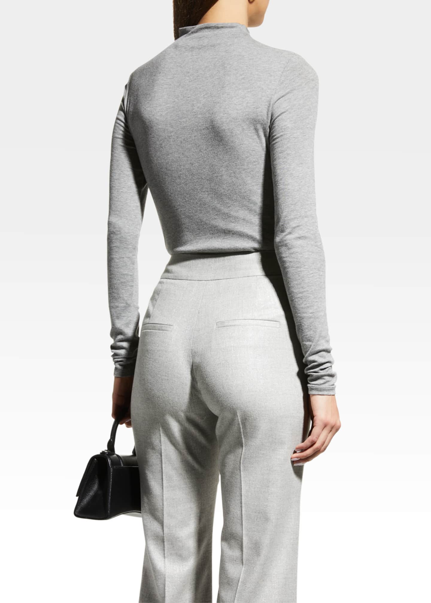 Veronica Beard Theresa Knit Ruched Turtleneck Bergdorf Goodman