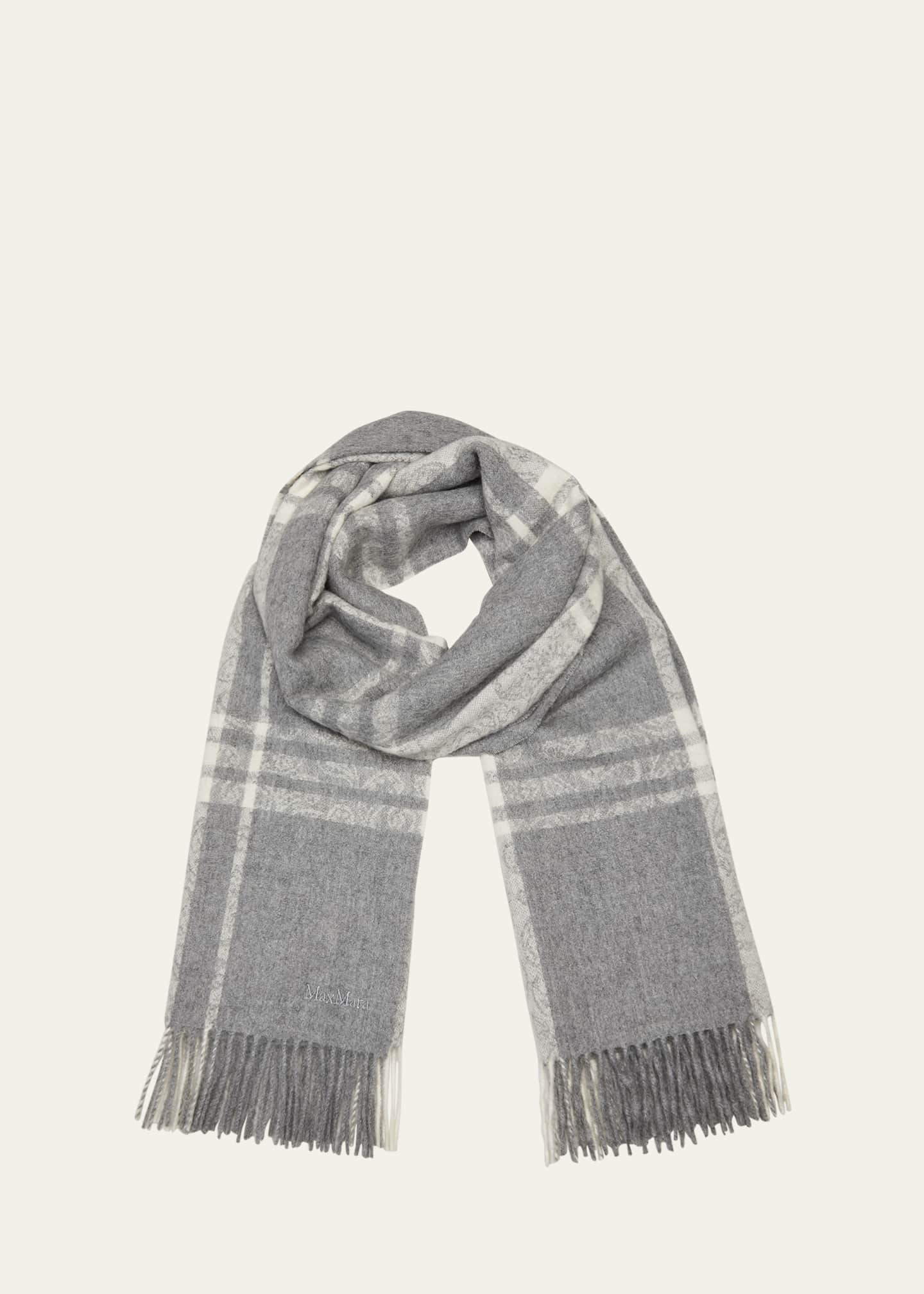 Max Mara Blocco Alpaca Fringe Scarf Image 1 of 4