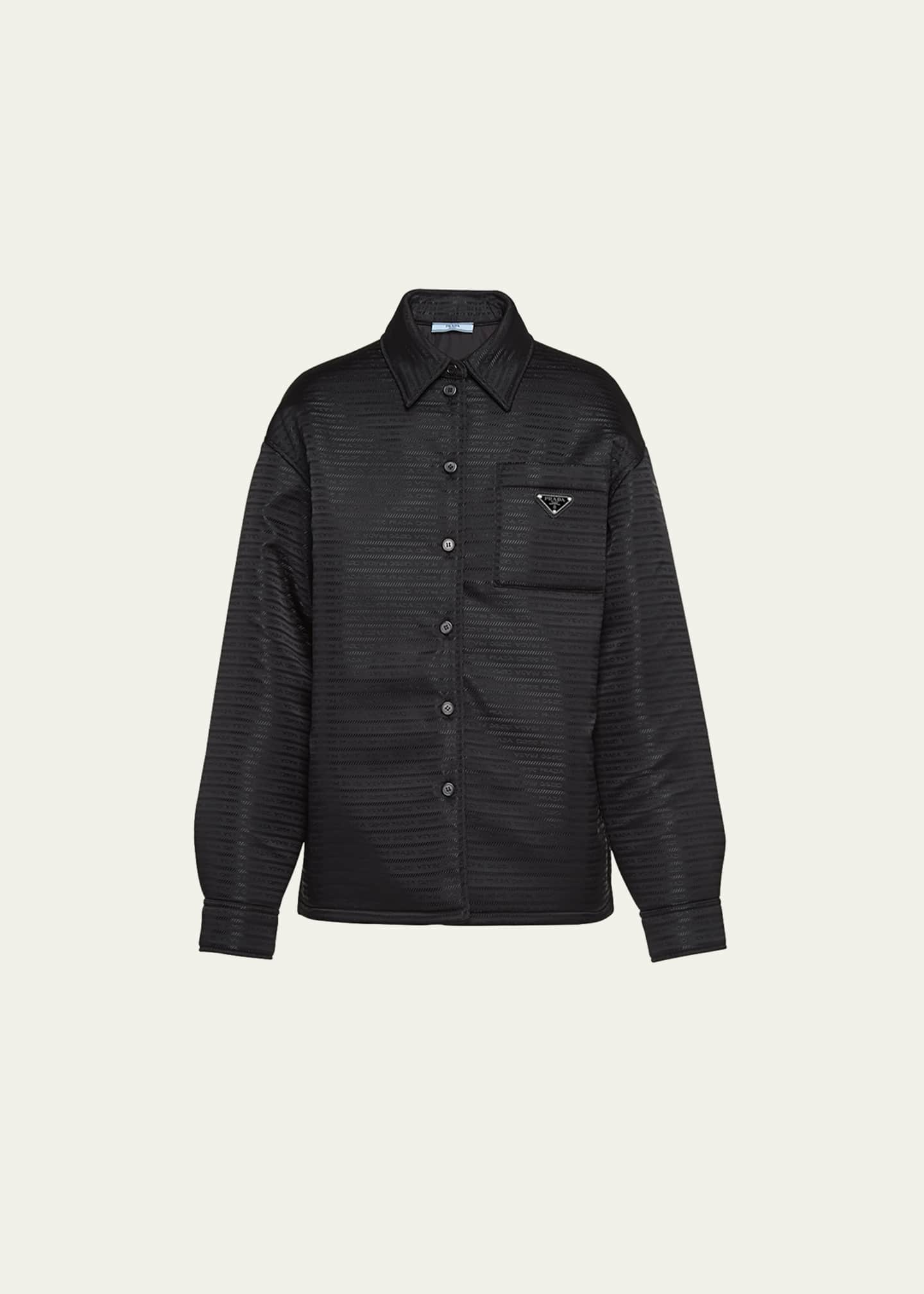 Prada padded nylon shirt clearance