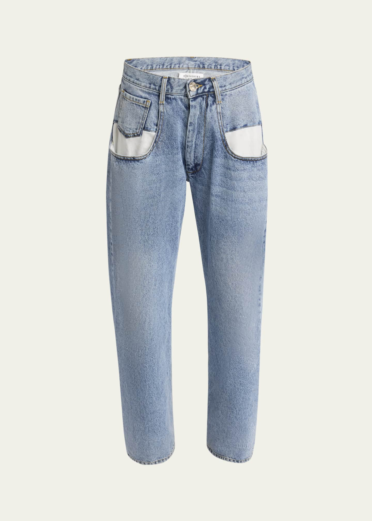 Maison Margiela 5-Pocket Wide-Leg Denim Pants