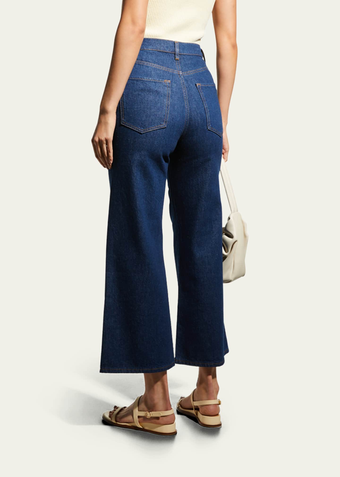 Triarchy Ms Bardot Cropped Wide-Leg Jeans - Bergdorf Goodman