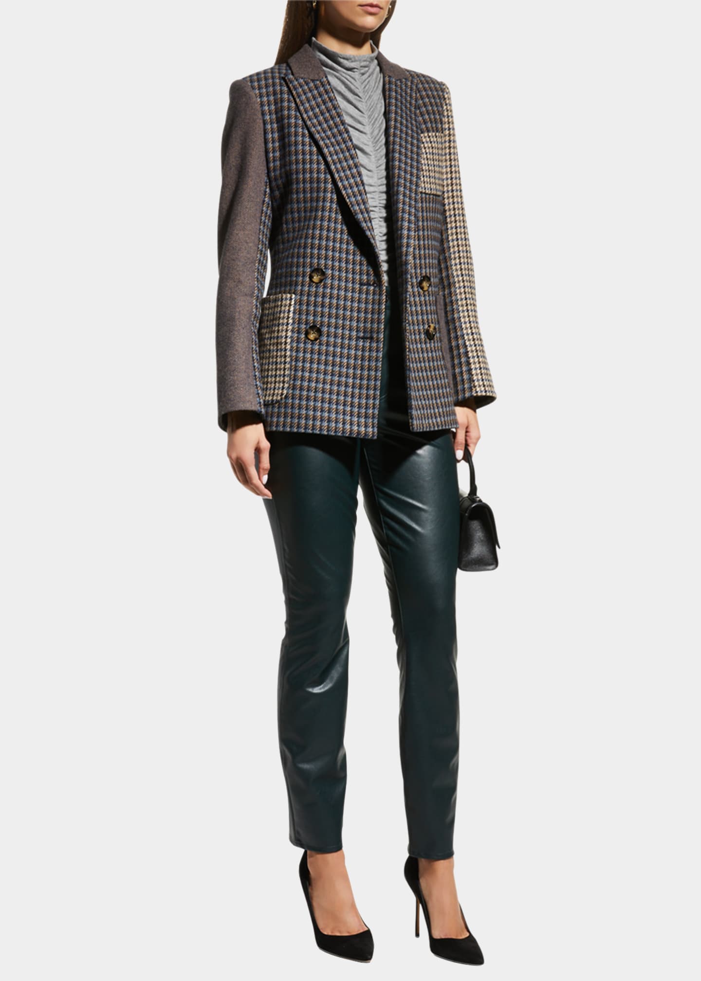 Veronica Beard Faustine MixedMedia Dickey Jacket Bergdorf Goodman