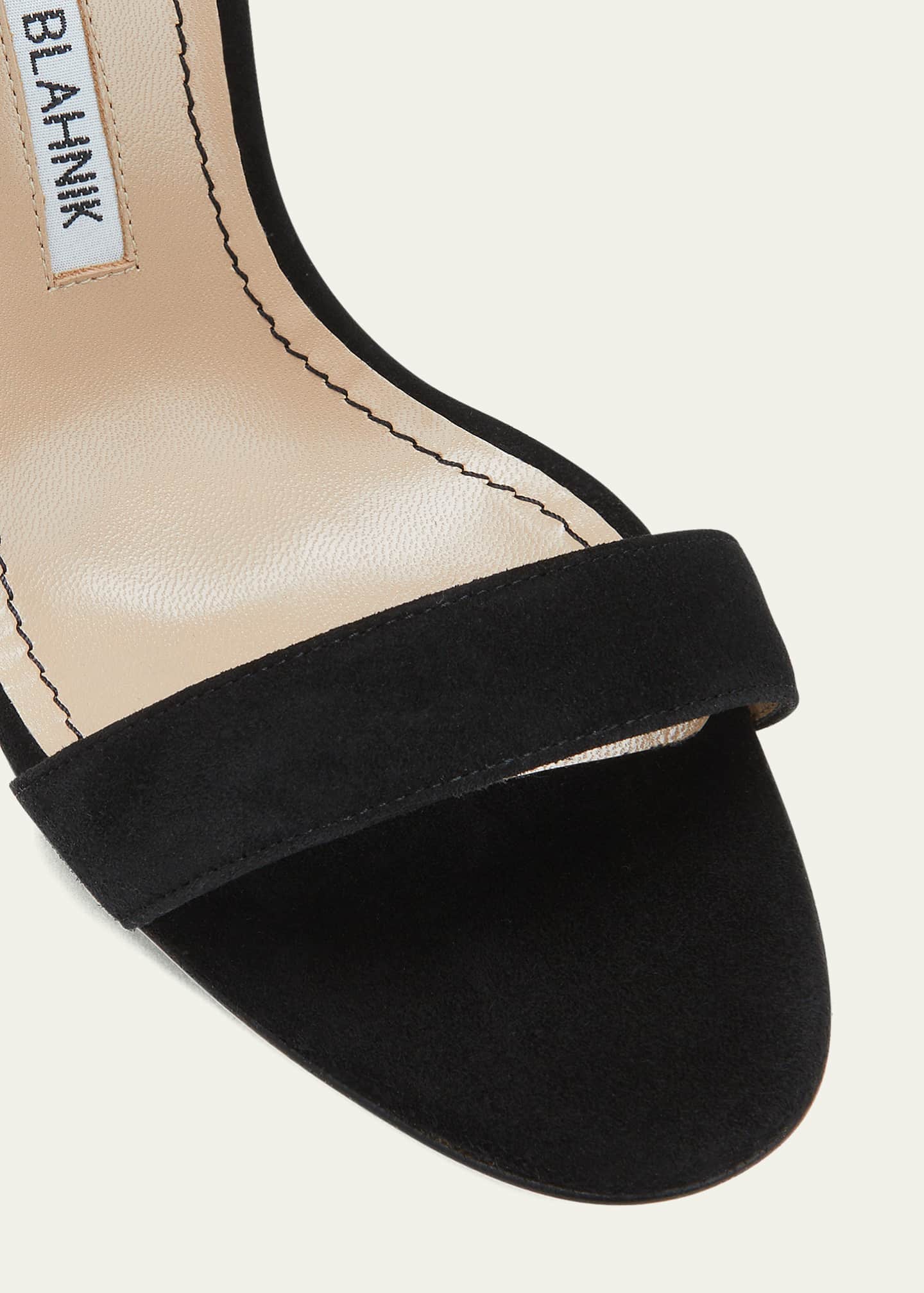 Manolo Blahnik Chaos Suede Stiletto Sandals - Bergdorf Goodman