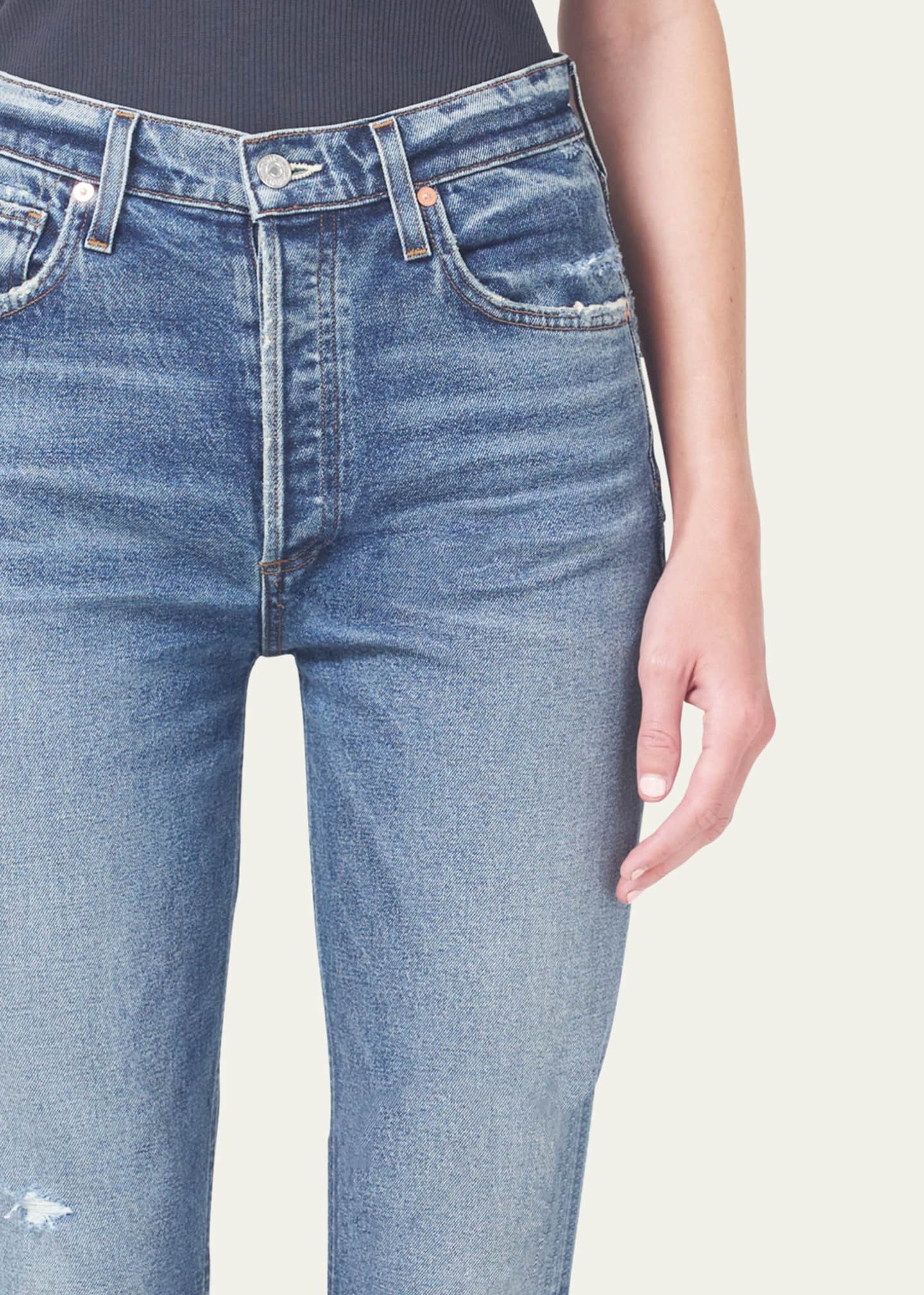 Citizens of Humanity Jolene Vintage Slim Straight Cropped Jeans