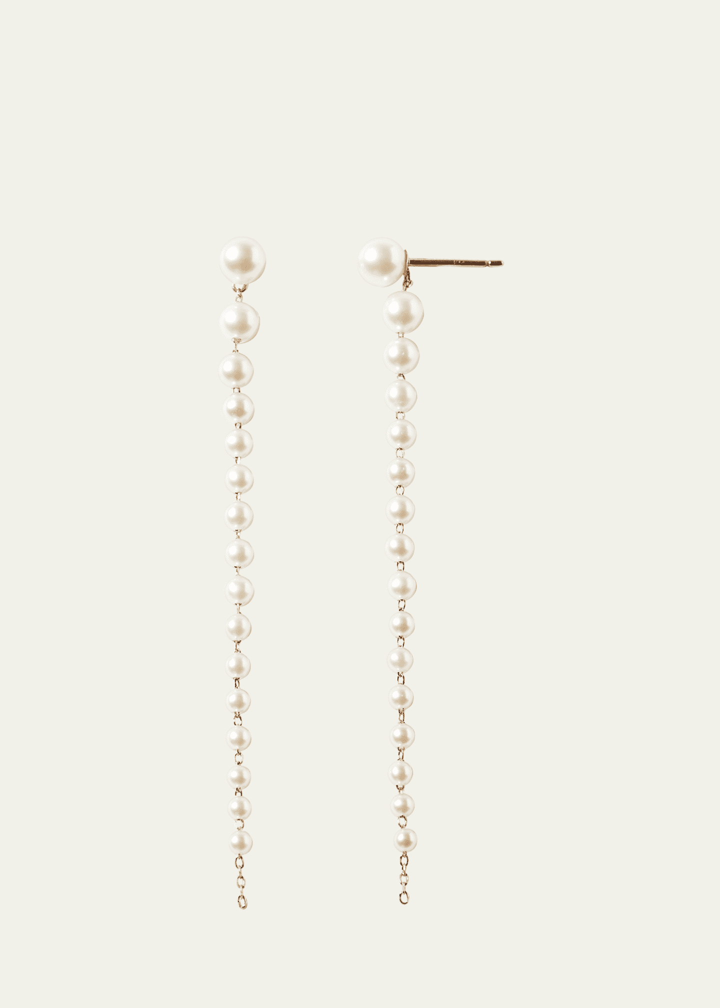 Mizuki Graduated Akoya Pearl Drop Earrings