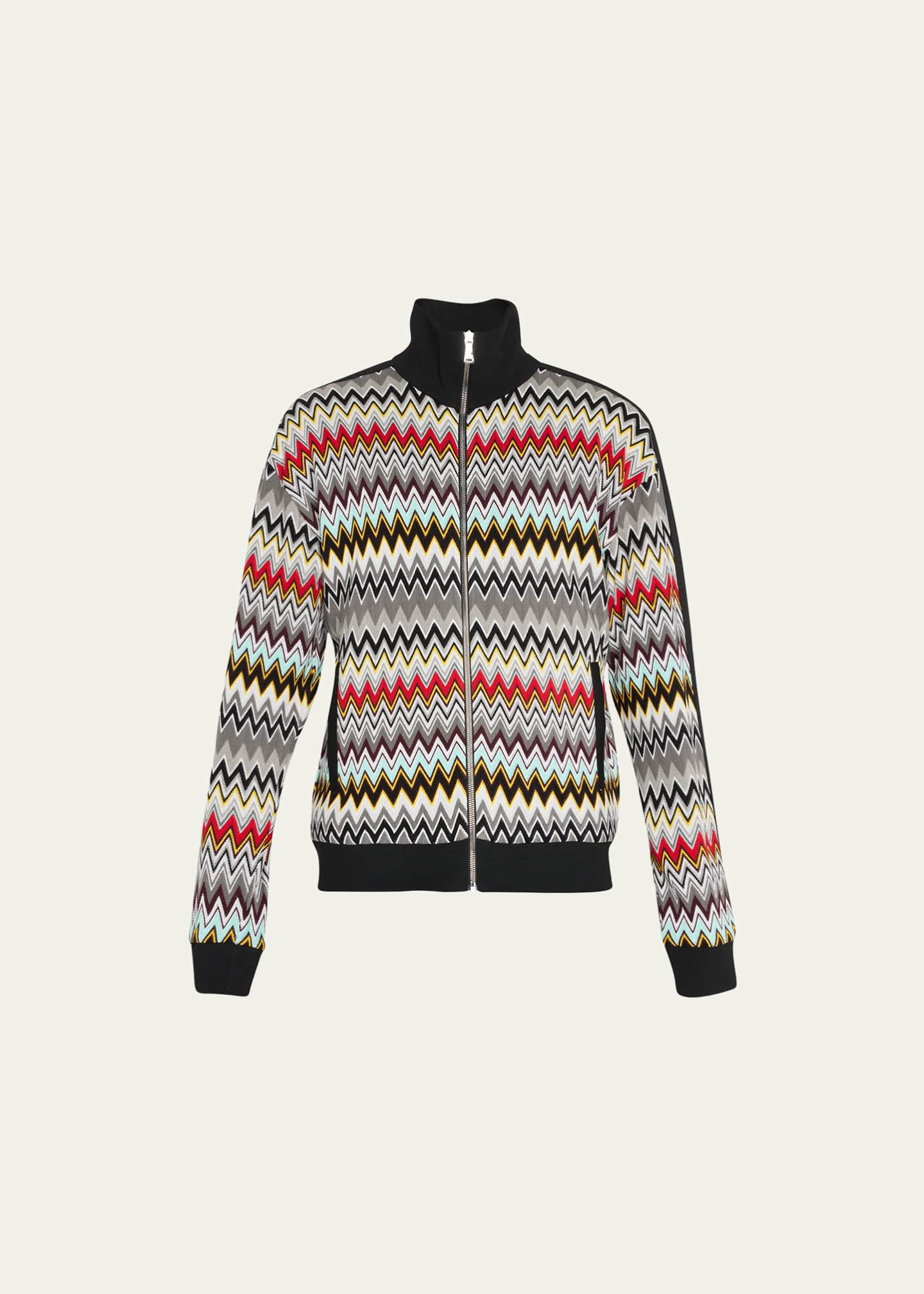 Missoni Men's Multi-Chevron Jersey Track Jacket - Bergdorf Goodman