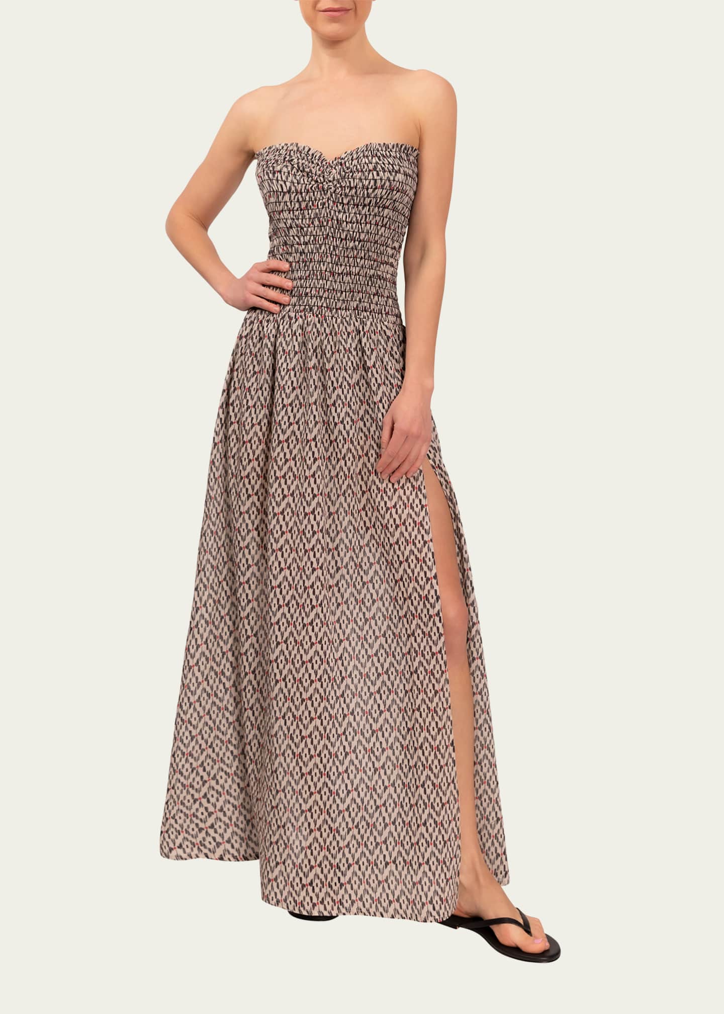 Everyday Ritual Strapless Smocked Maxi Dress Bergdorf Goodman