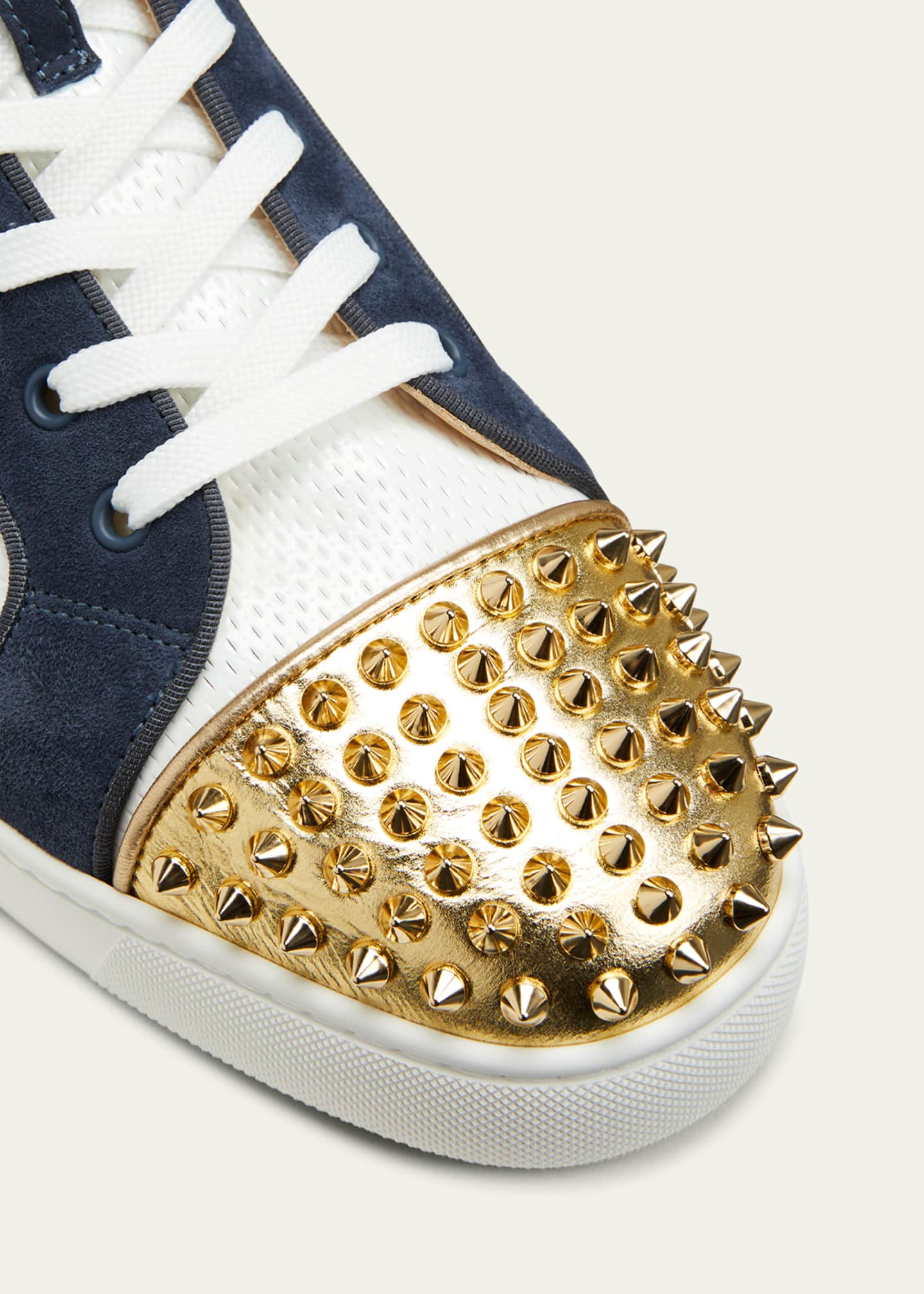 Lou Spikes Orlato Sneakers in Blue - Christian Louboutin