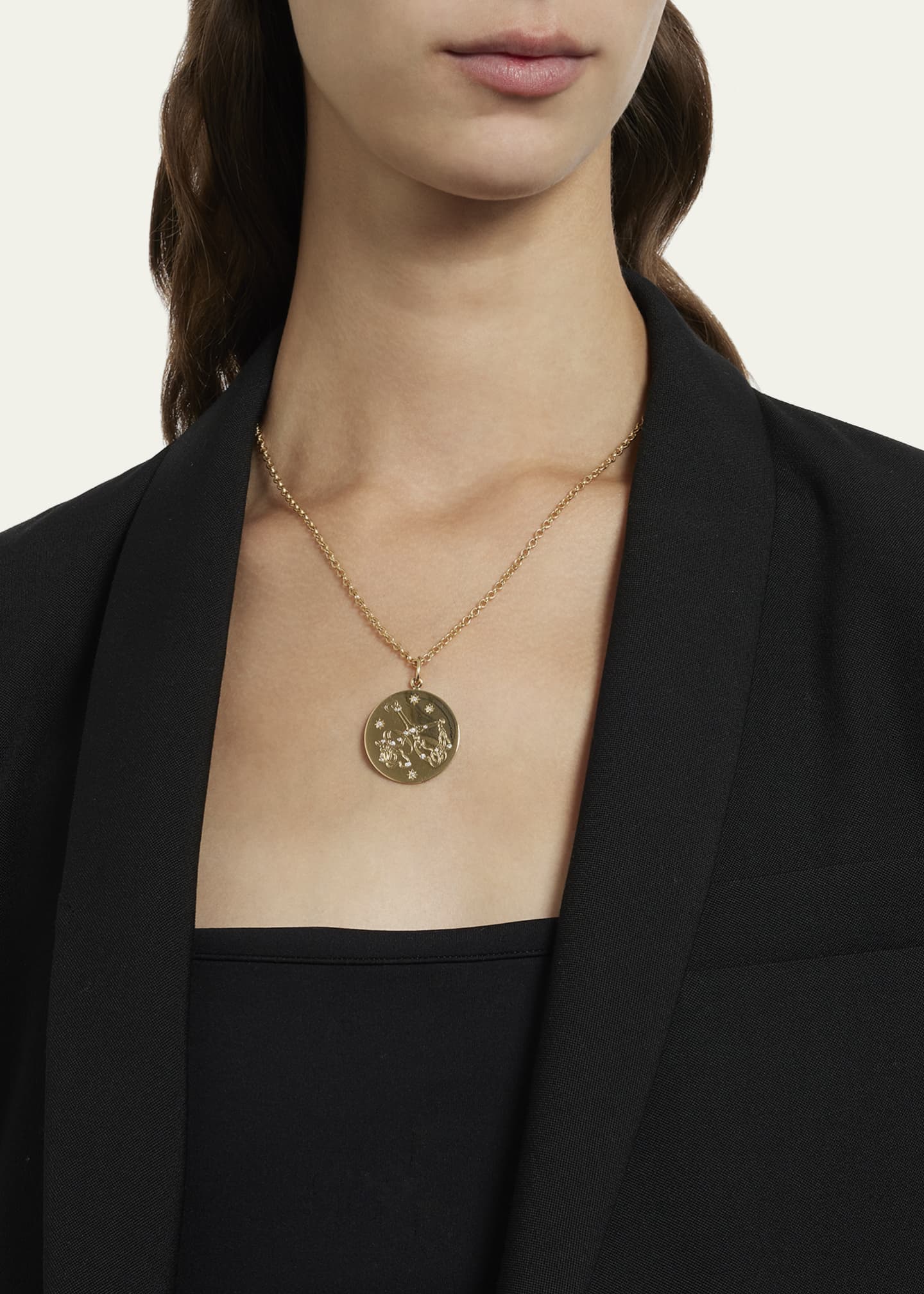Verdura Zodiac Pendant Necklace, Libra Image 2 of 4