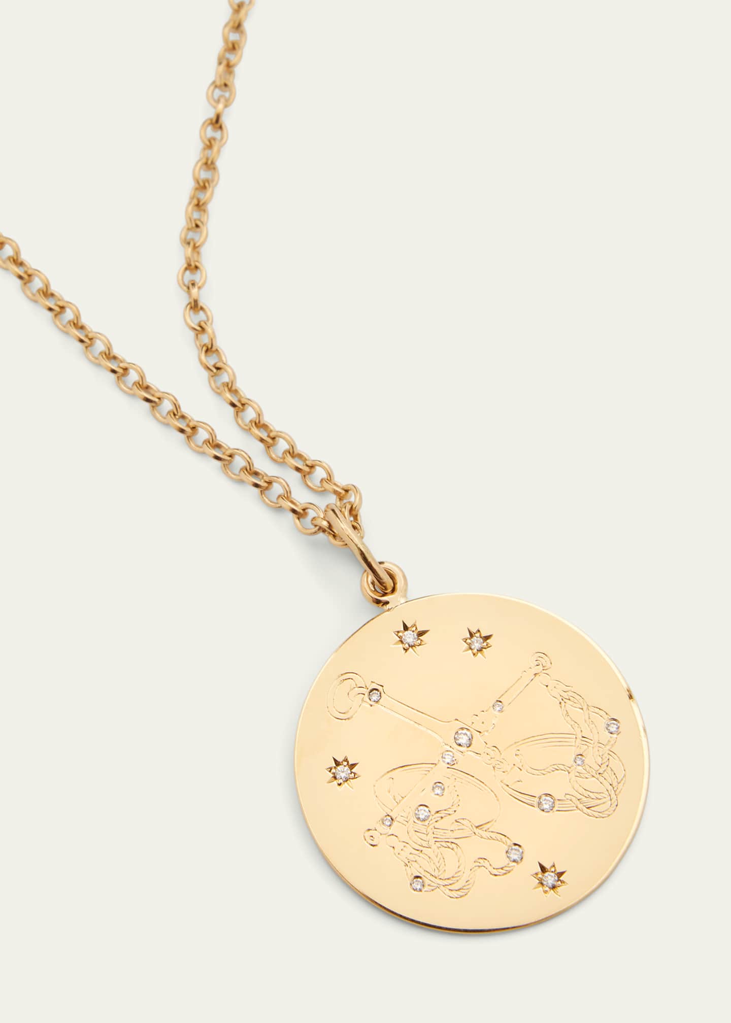 Verdura Zodiac Pendant Necklace, Libra Image 3 of 4