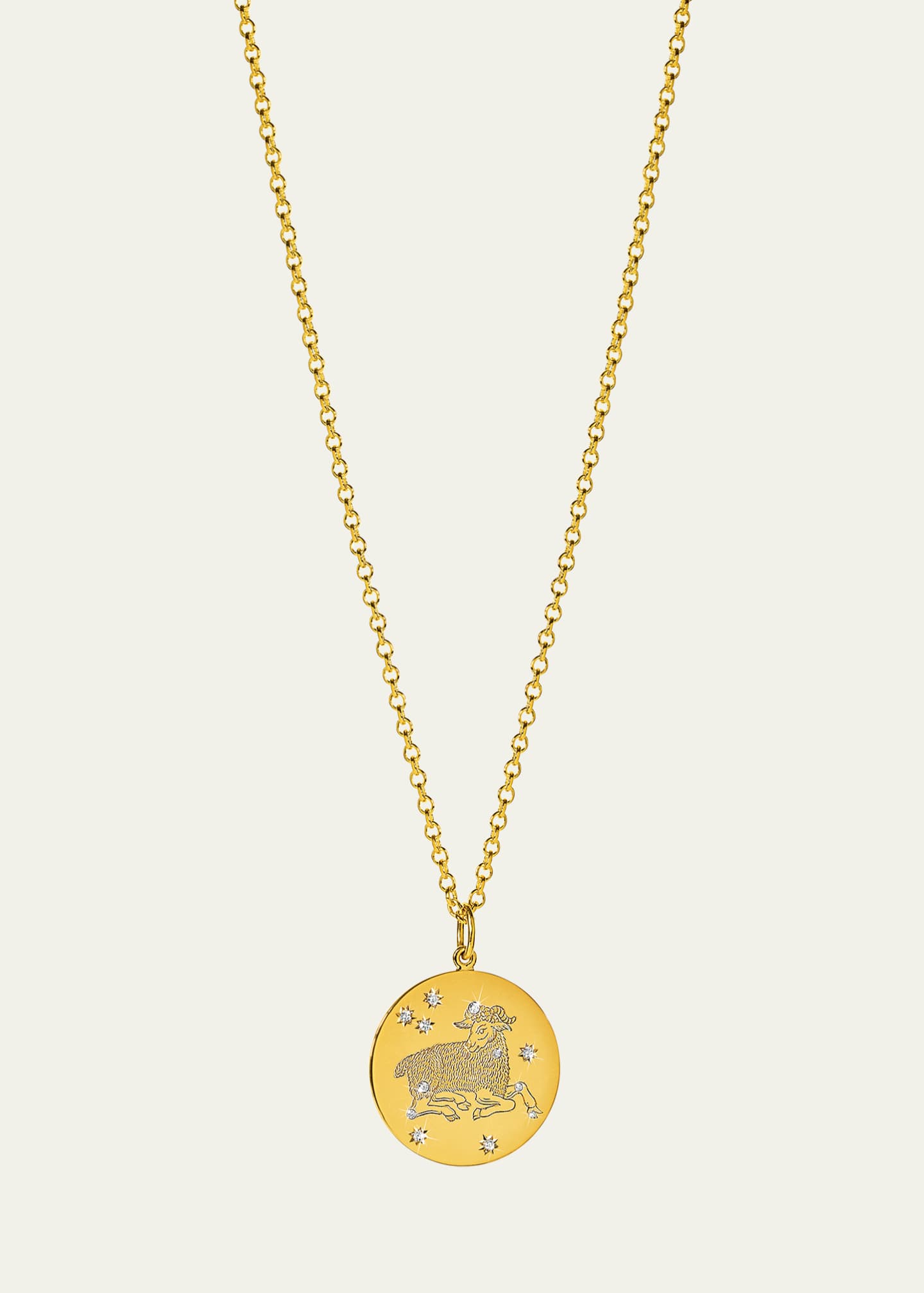 Verdura Zodiac Pendant Necklace, Aries Image 1 of 4