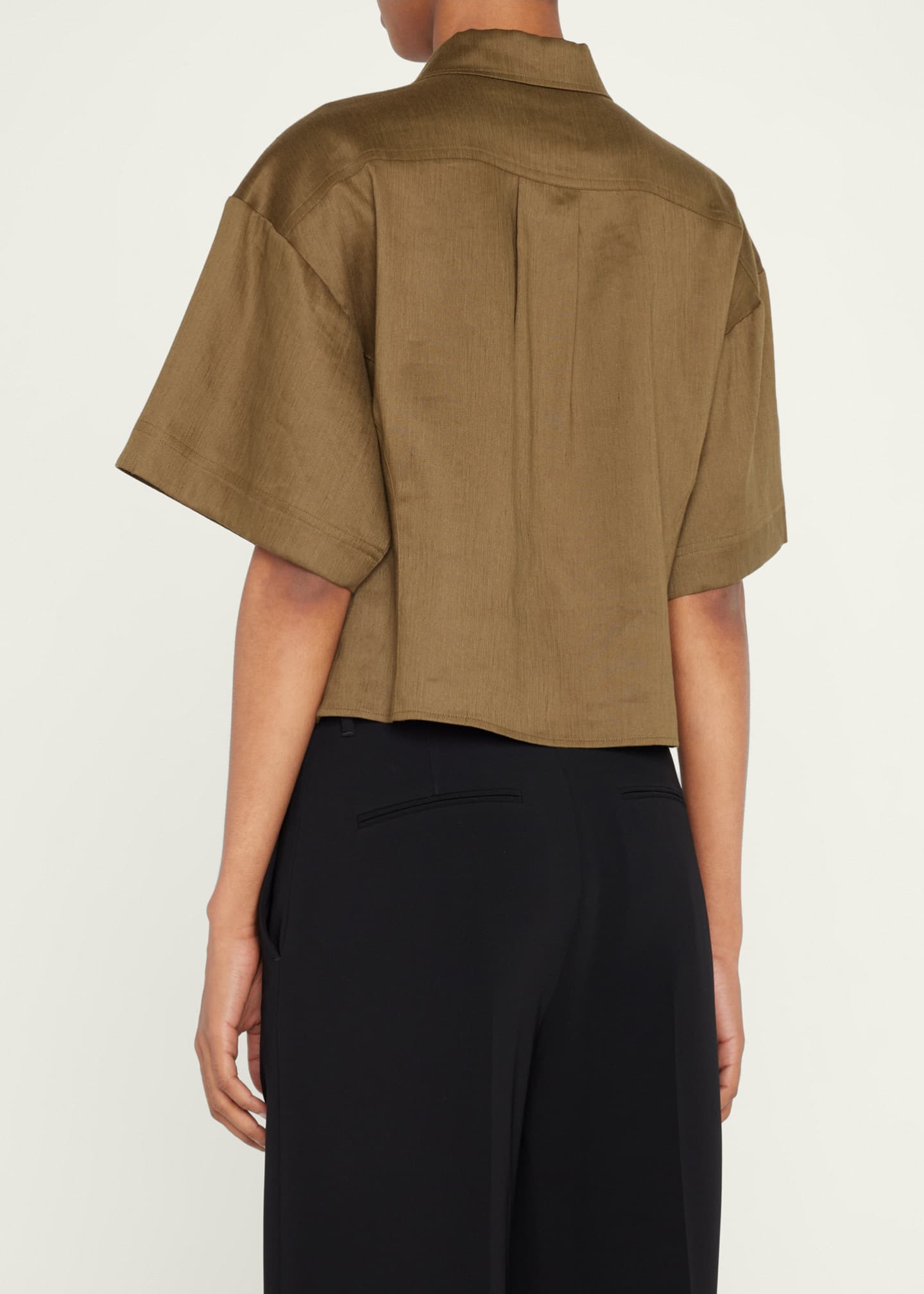 Grid Patch Pocket Short Sleeve Shirt main image 1