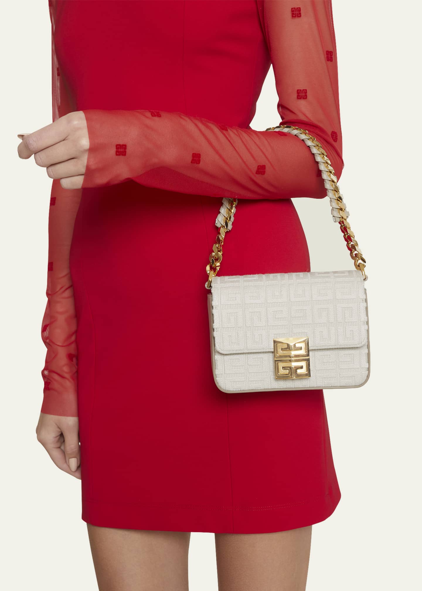 Givenchy Small 4G Crossbody Bag with Woven Chain Bergdorf Goodman