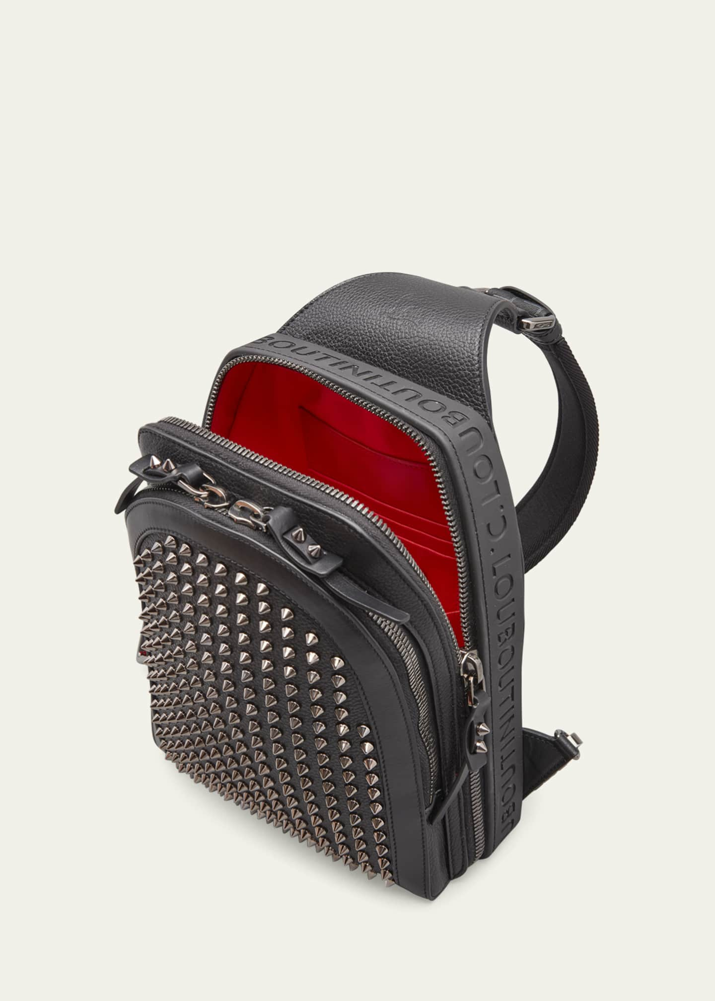 Christian Louboutin Loubilab Spike Shoulder Bag in Black for Men