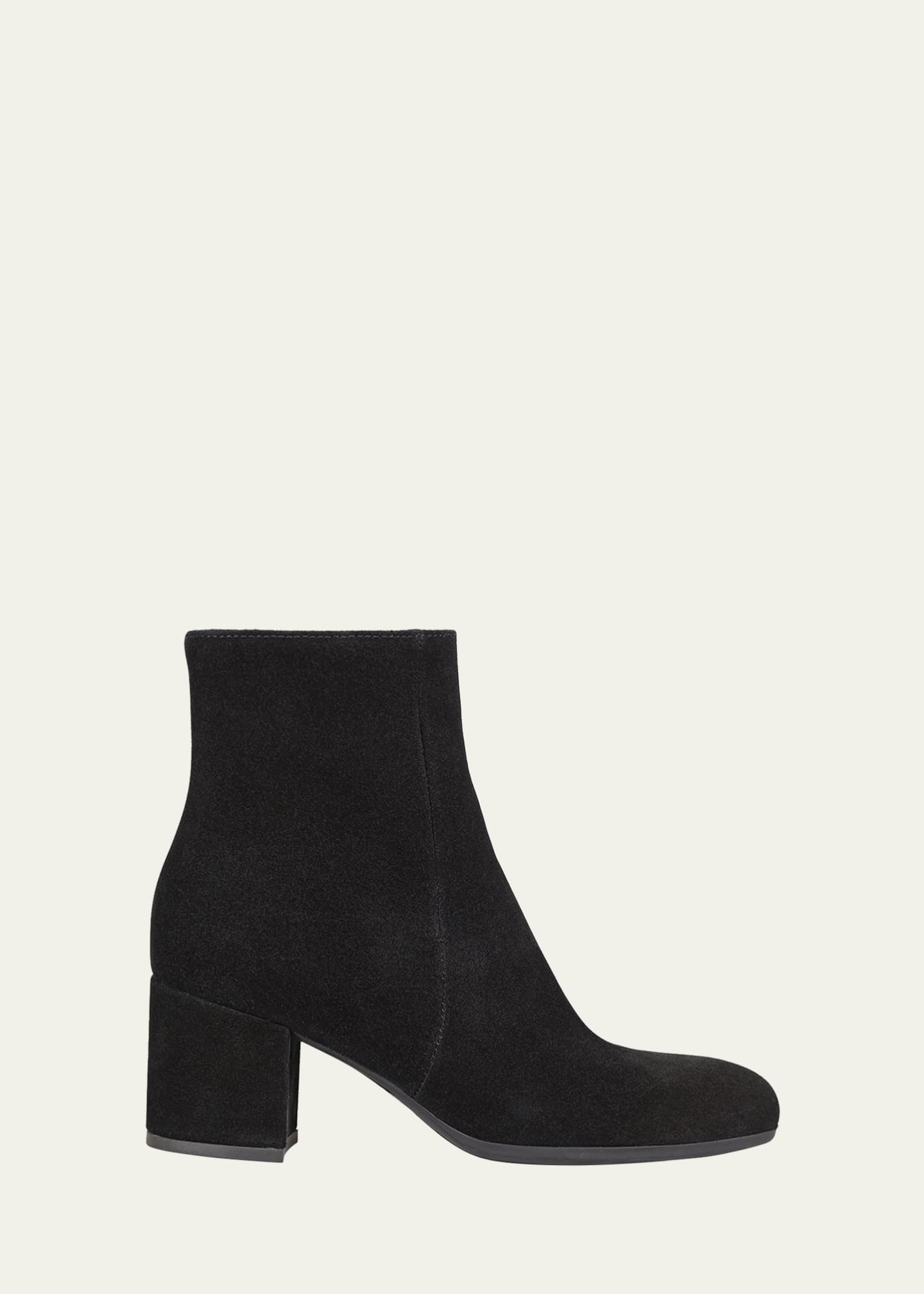 La Canadienne Joanie Suede Ankle Booties Image 1 of 2