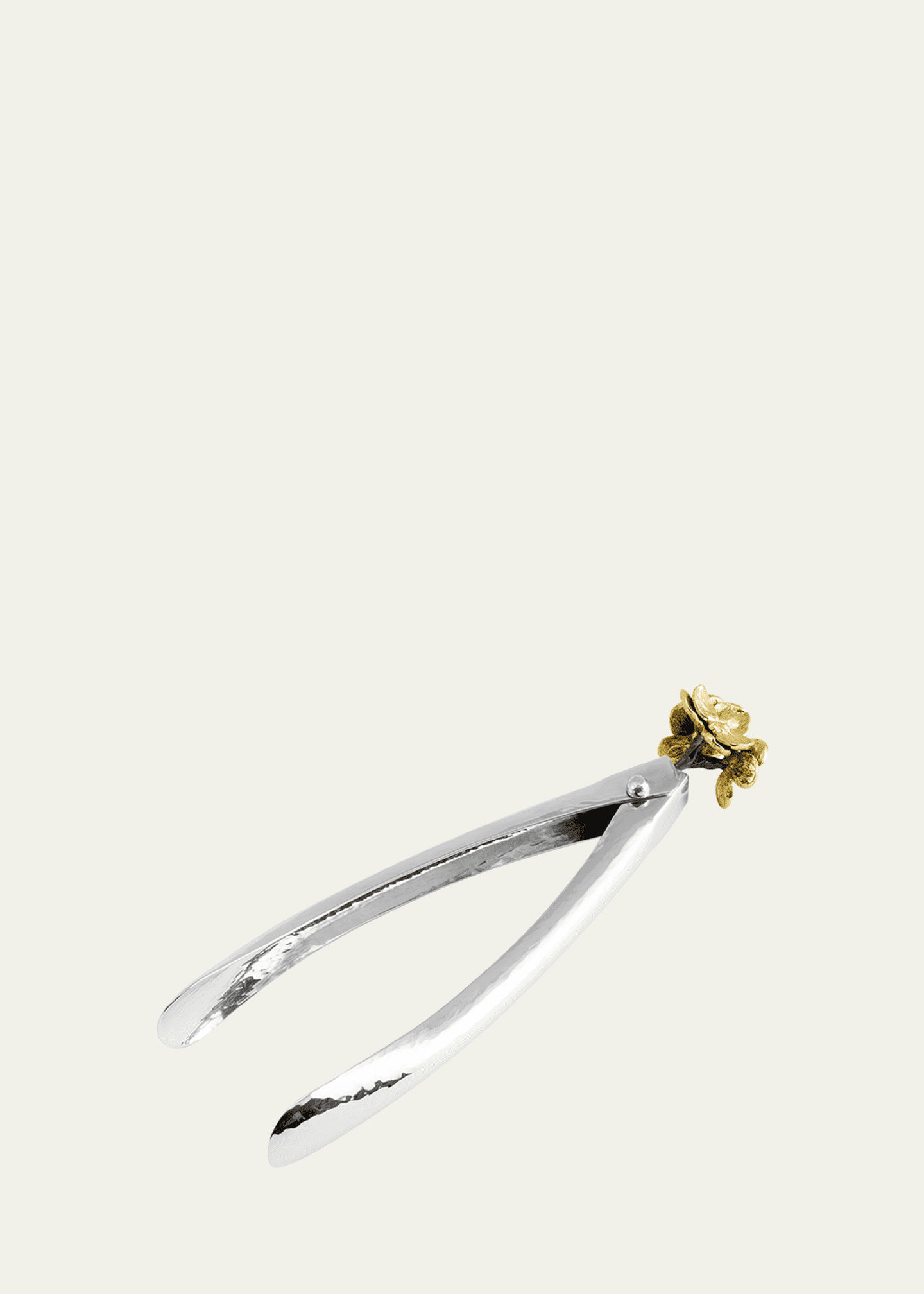 Michael Aram Gold Orchid Small Lock Spring Tongs Image 2 of 4