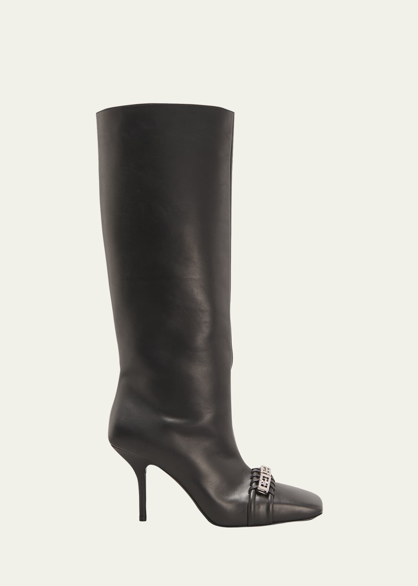 Givenchy Woven G Chain Calfskin Tall Boots - Bergdorf Goodman