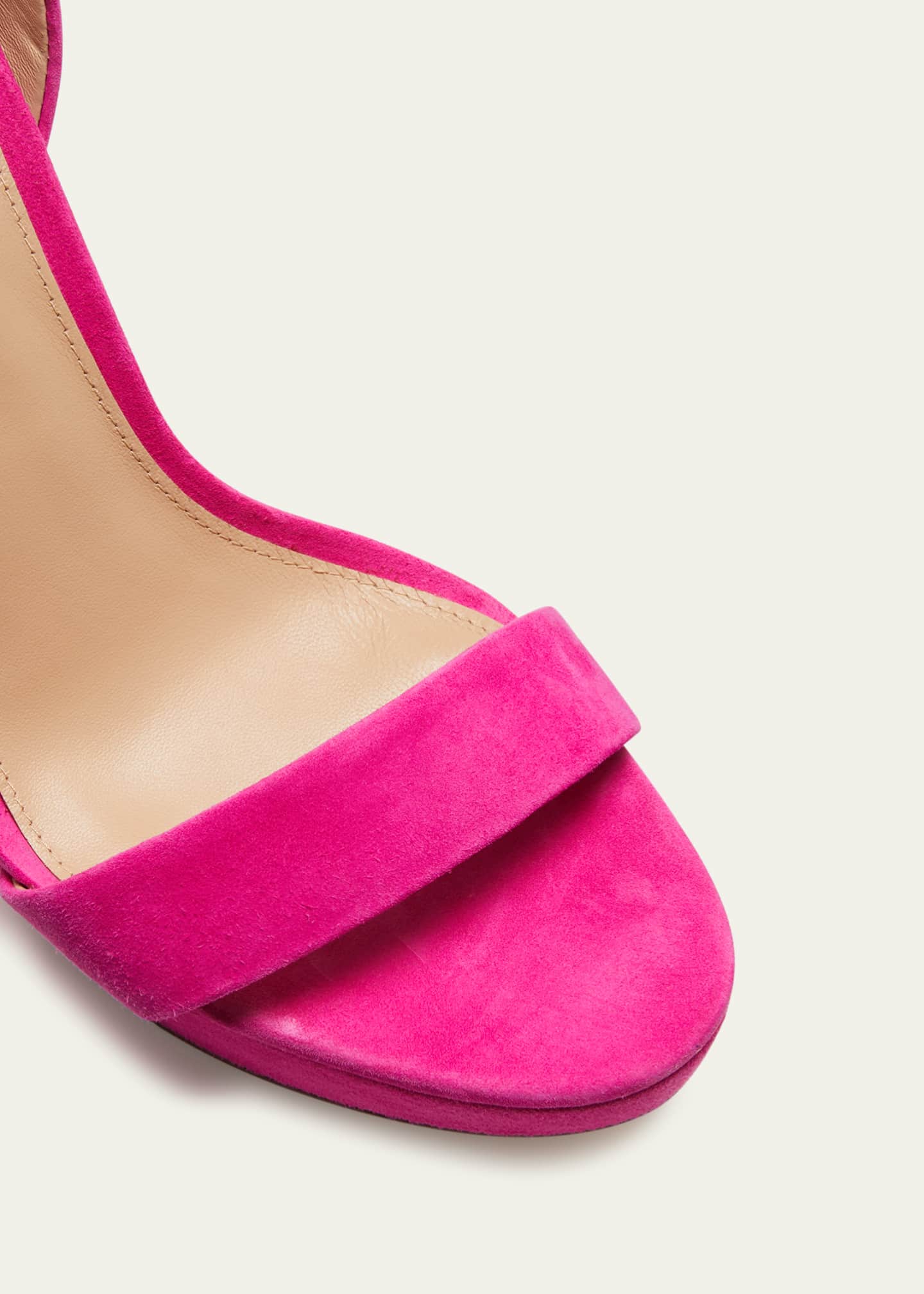 Veronica Beard Darcelle Platform Ankle-Wrap Sandals - Bergdorf Goodman