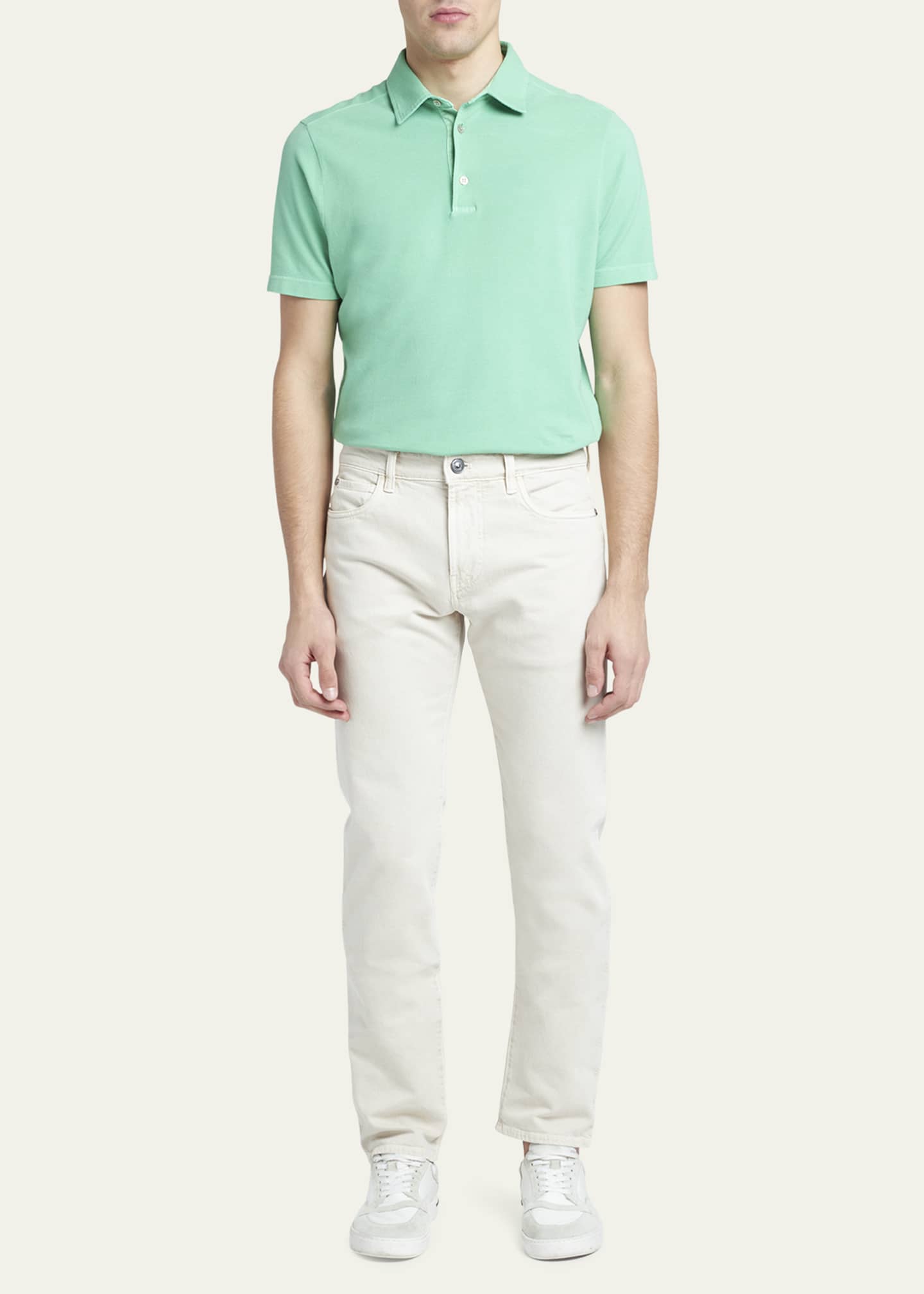 Loro Piana Men's Straight Leg 5-Pocket Pants Image 2 of 5