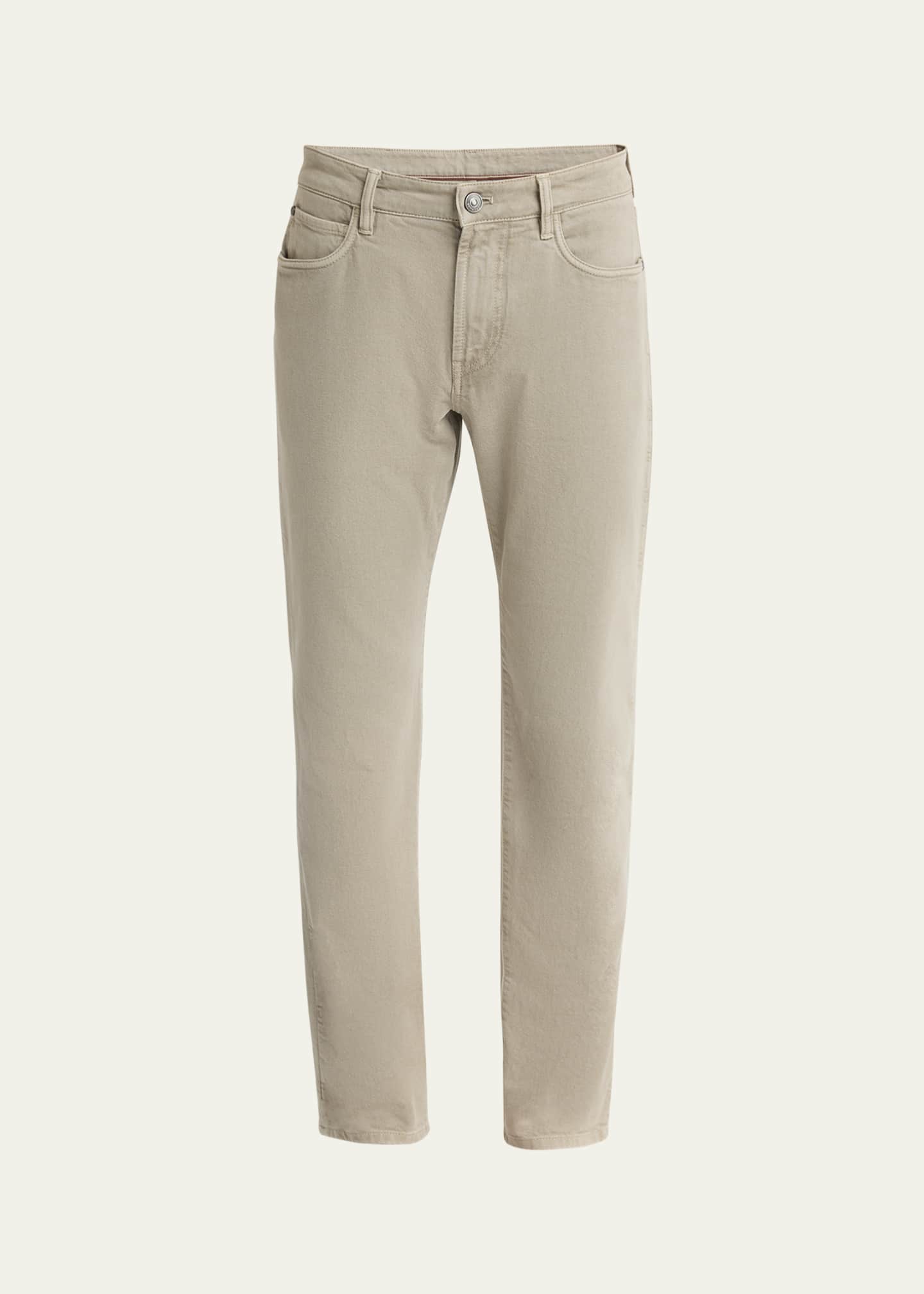 Loro Piana Men's Straight Leg 5-Pocket Pants Image 1 of 5