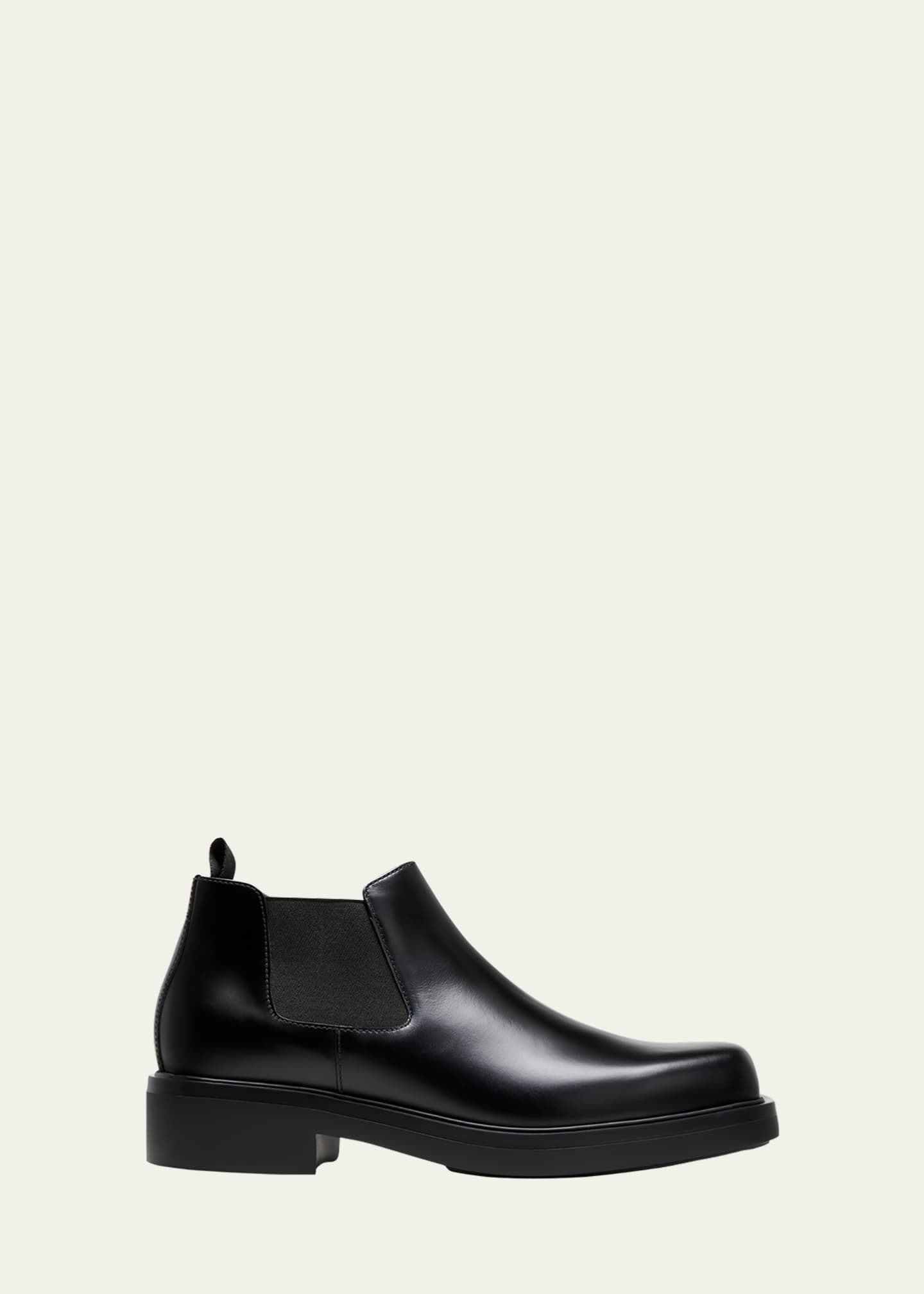 Prada Men s Leather Ankle Chelsea Boots Bergdorf Goodman