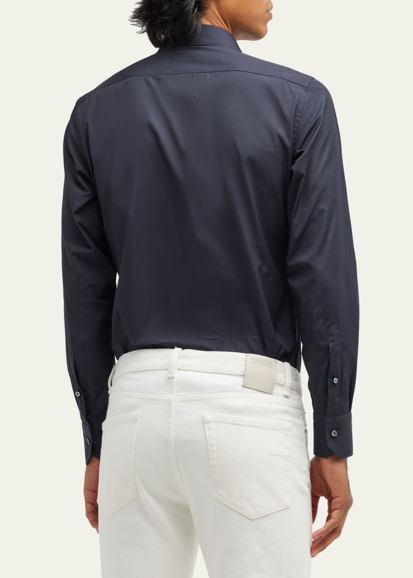 ZEGNA Men's Trofeo Comfort Cotton Shirt Image 3 of 5