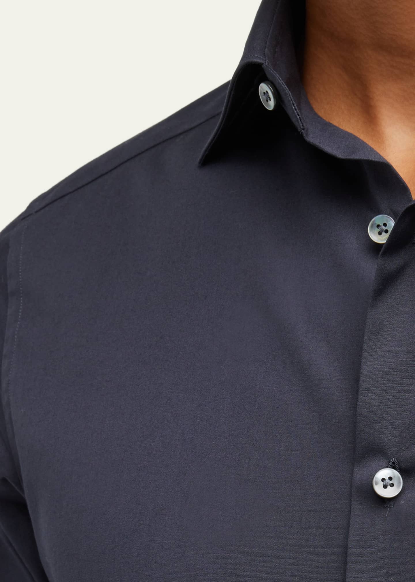 ZEGNA Men's Trofeo Comfort Cotton Shirt Image 5 of 5