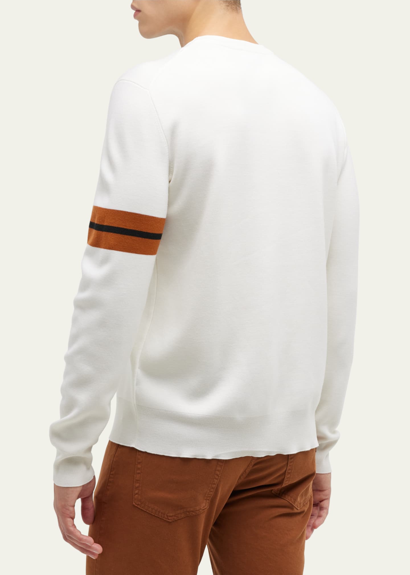 ZEGNA Men's Signifier Sleeve Crewneck Sweater Image 3 of 5