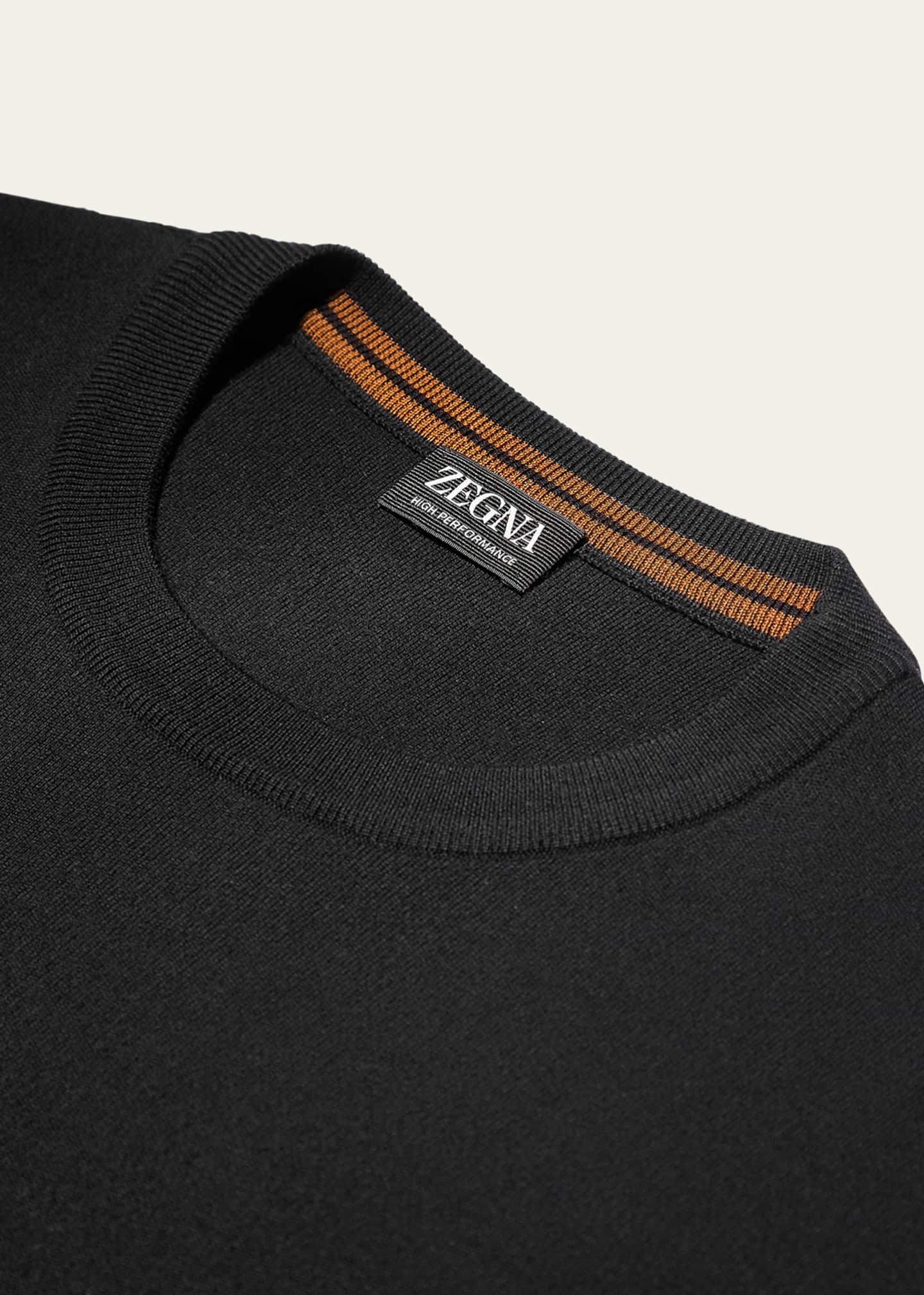 ZEGNA Men's Signifier Stripe Crewneck Sweater - Bergdorf Goodman