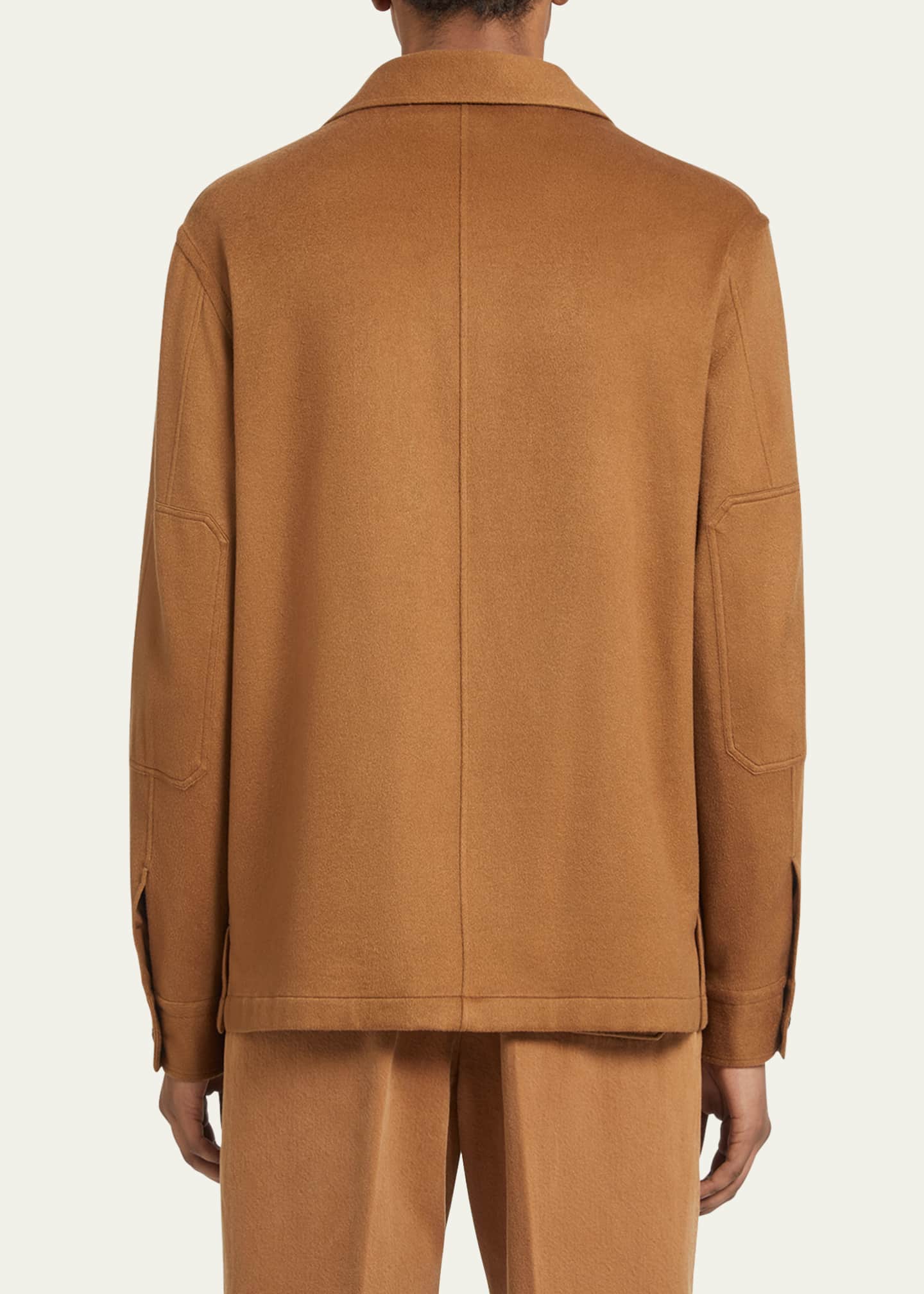 ZEGNA Men's Cashmere Overshirt Image 3 of 5