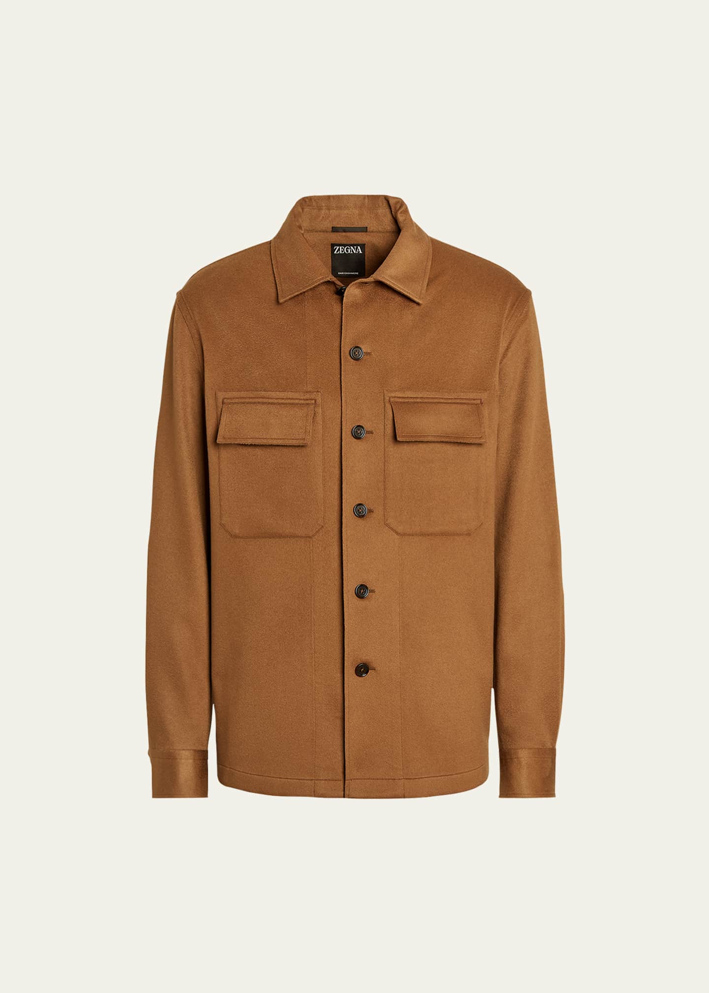 ZEGNA Men's Cashmere Overshirt Image 1 of 5
