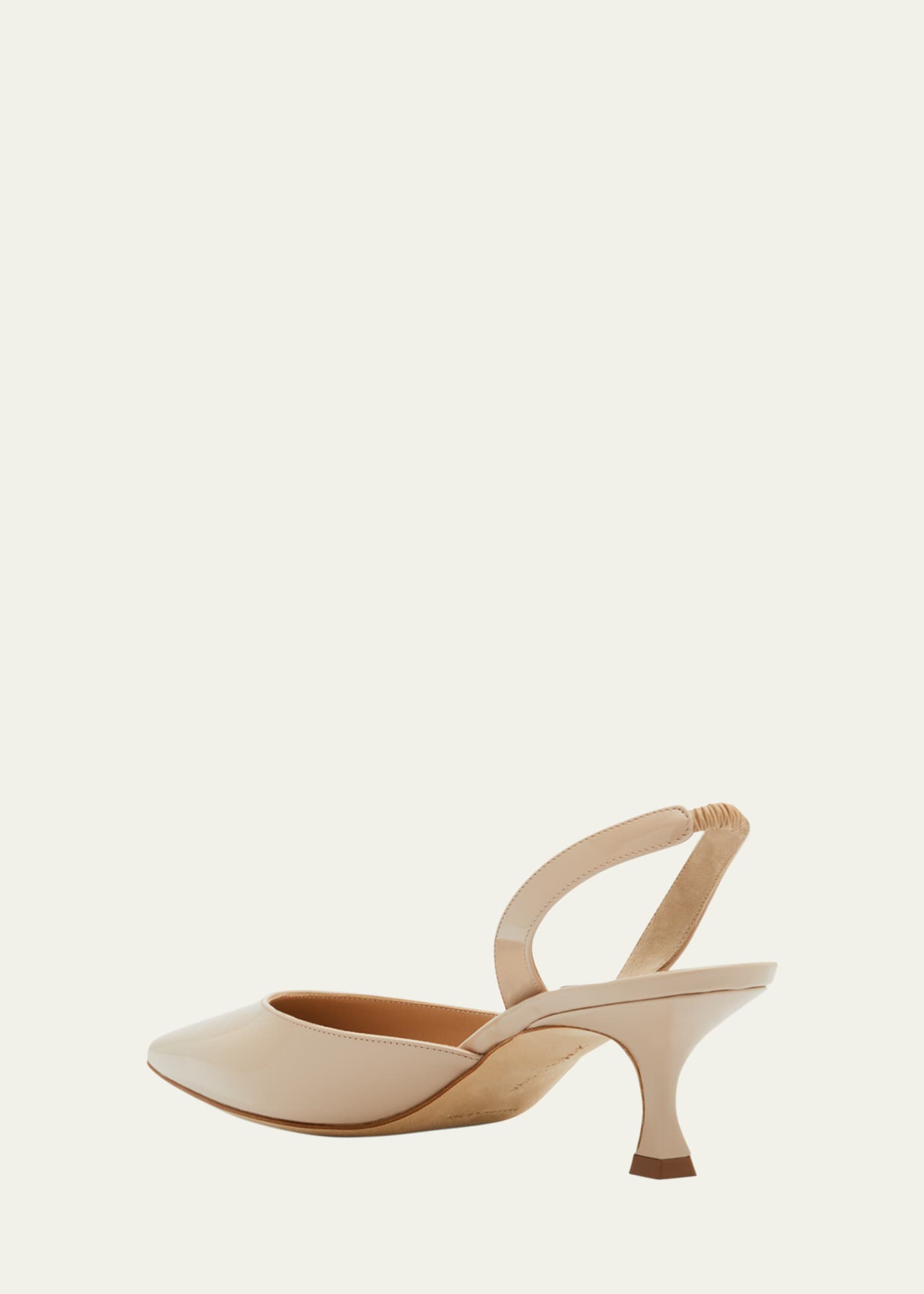 Manolo Blahnik Carolyne Kitten-Heel Halter Pumps Image 4 of 6