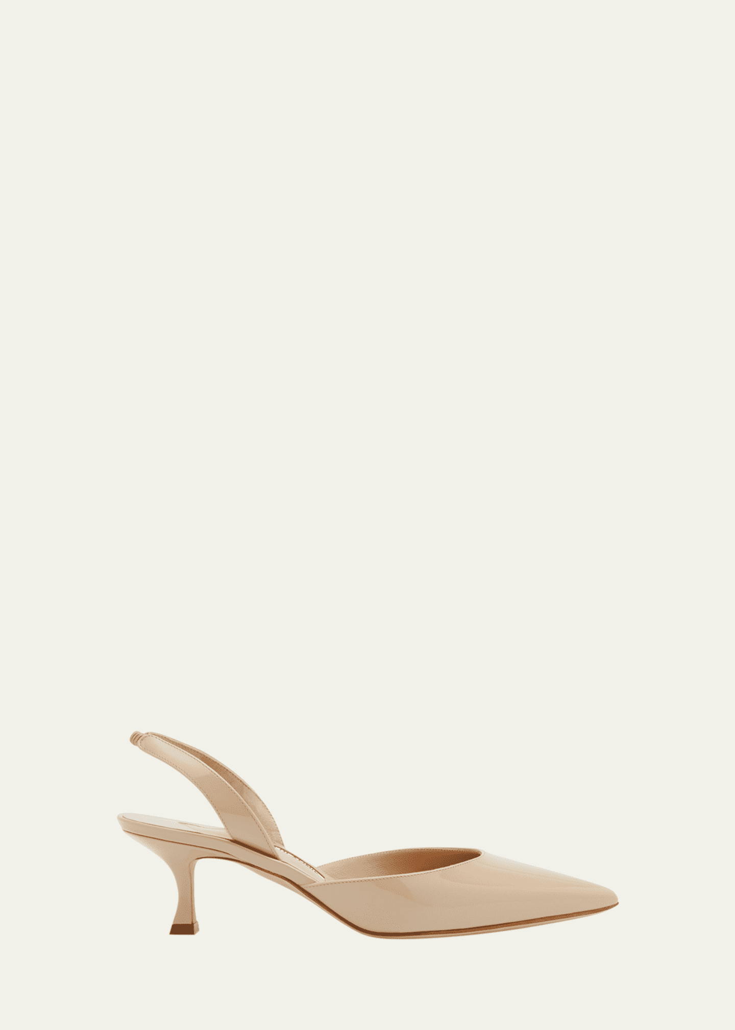 Manolo Blahnik Carolyne Kitten-Heel Halter Pumps Image 1 of 6