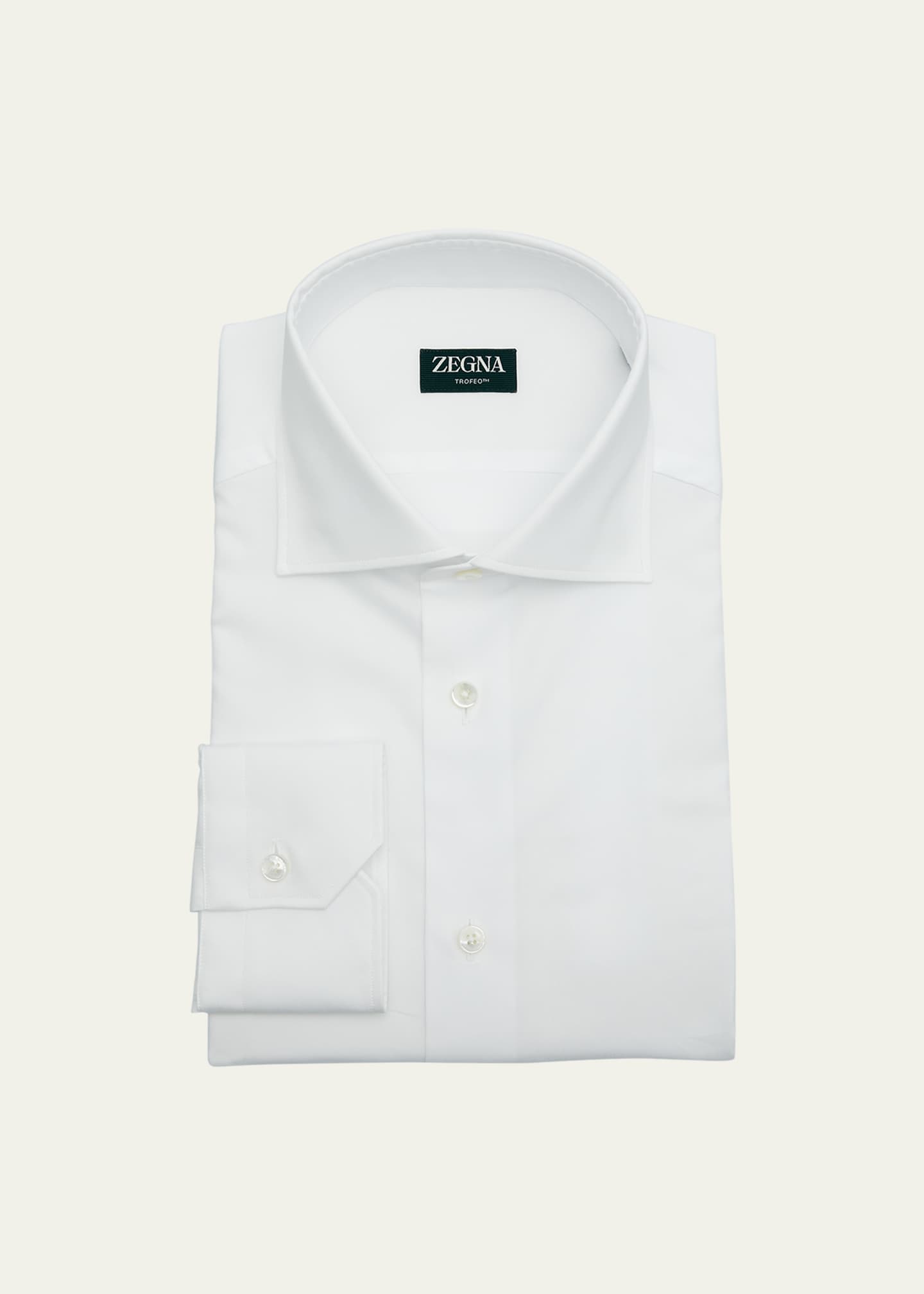 ZEGNA Men's Trofeo™ Cotton Dress Shirt Image 1 of 2