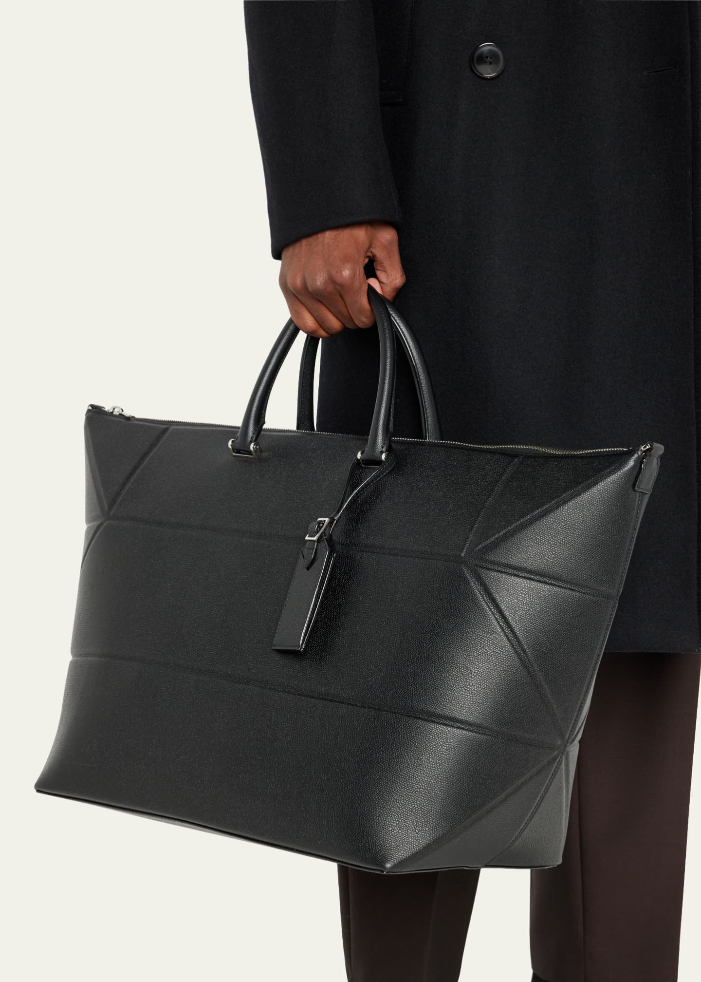 Valextra Men's Polyhedral Folding Travel Tote Bag Bergdorf Goodman