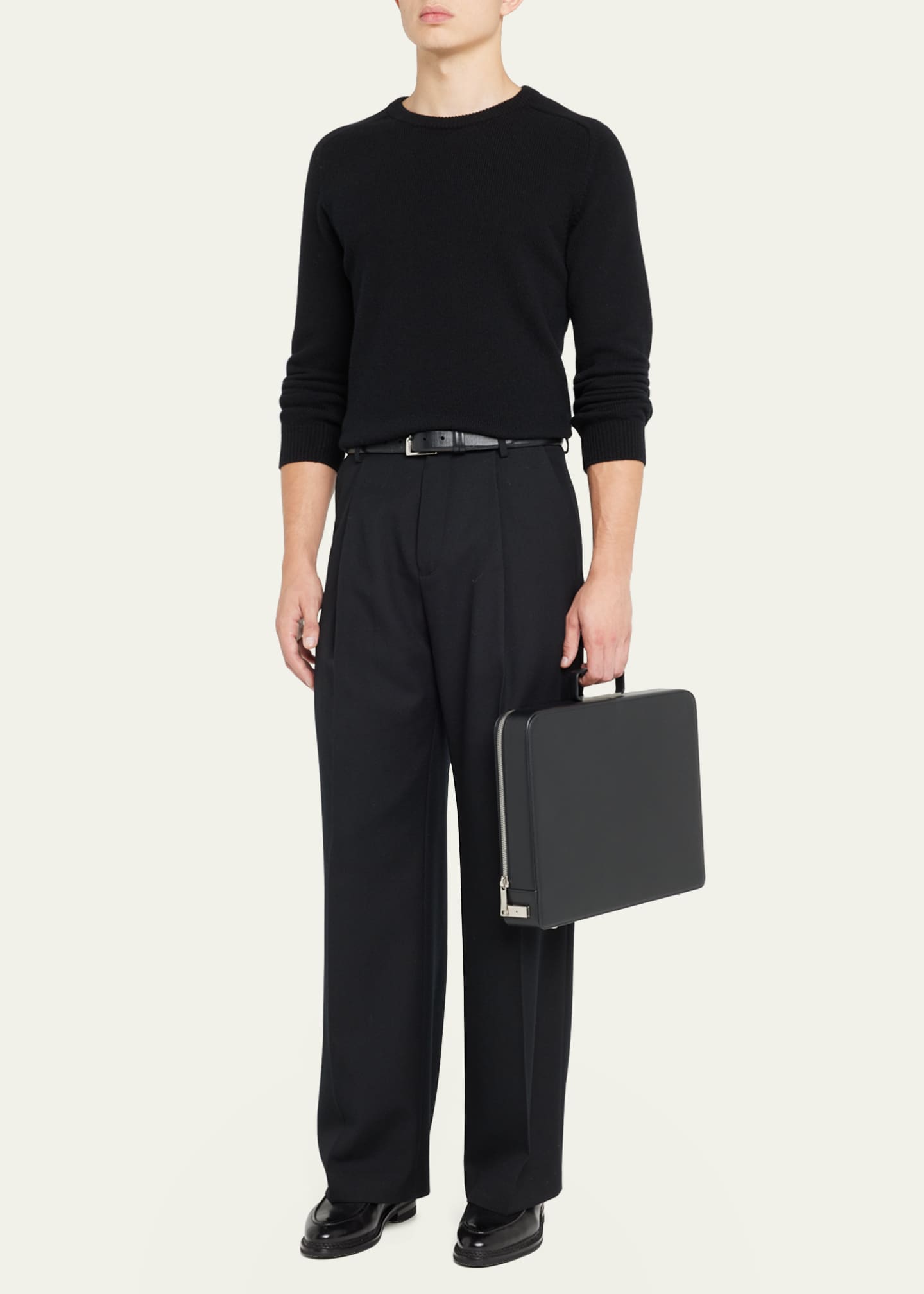 Valextra Men's Premier Leather Briefcase Bergdorf Goodman