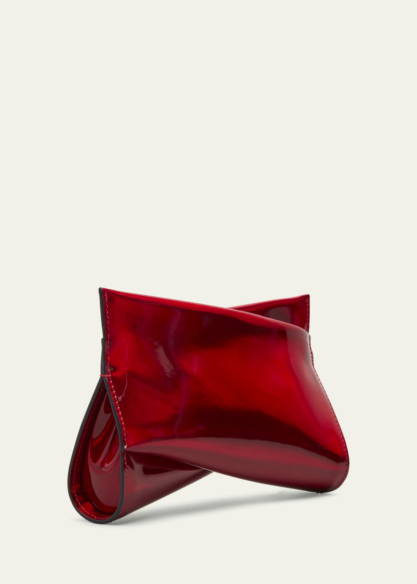 Christian Louboutin Loubitwist Small Psychic Patent Leather Clutch Bag -  Bergdorf Goodman