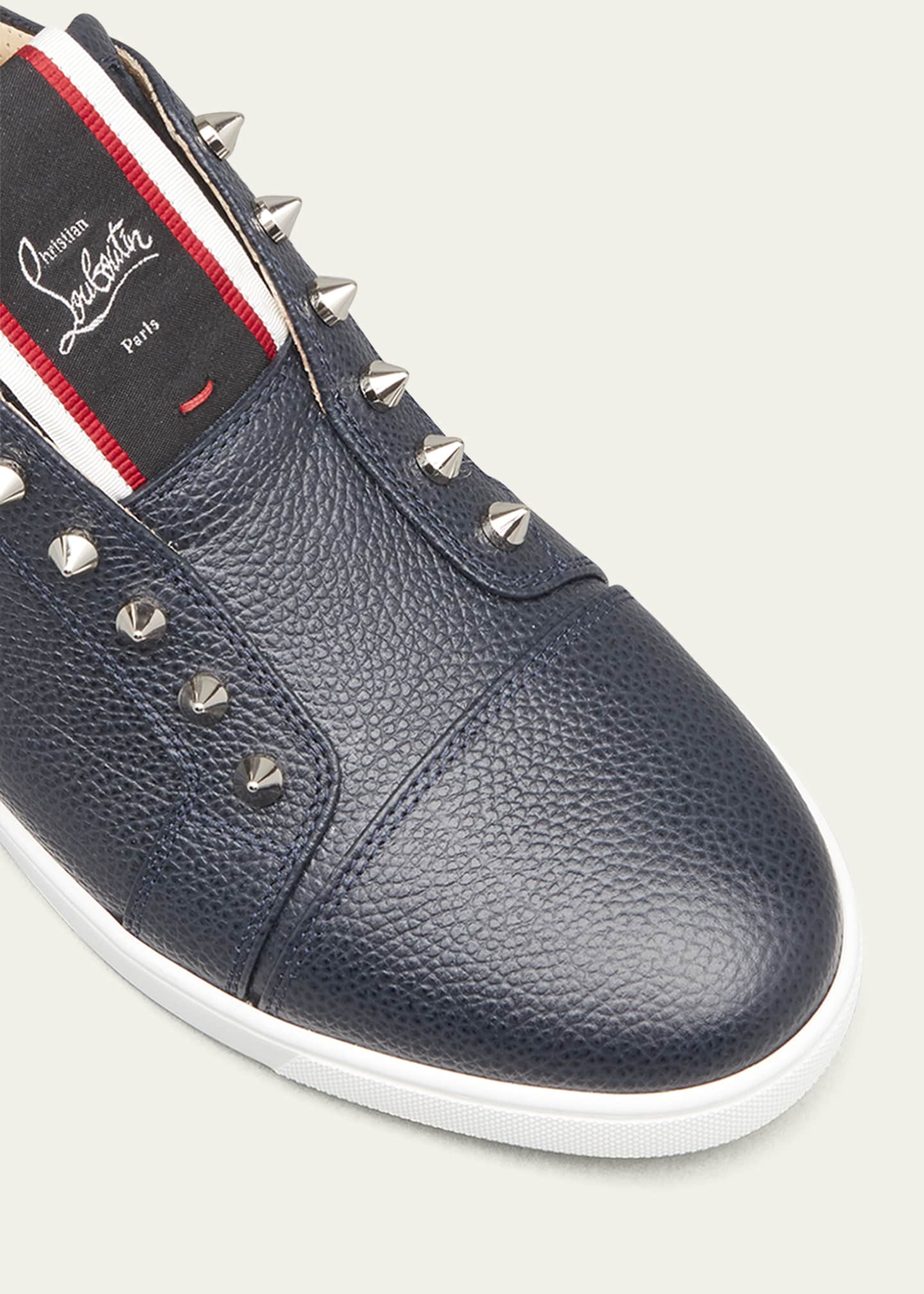 Christian Louboutin Men's F.A.V. Fique A Vontarde Leather Slip-On ...