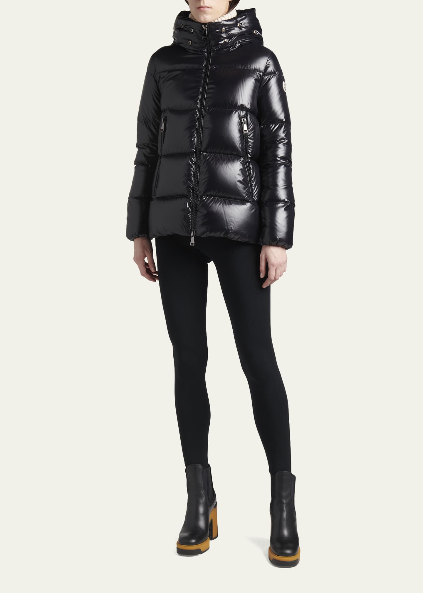 Moncler short parka clearance