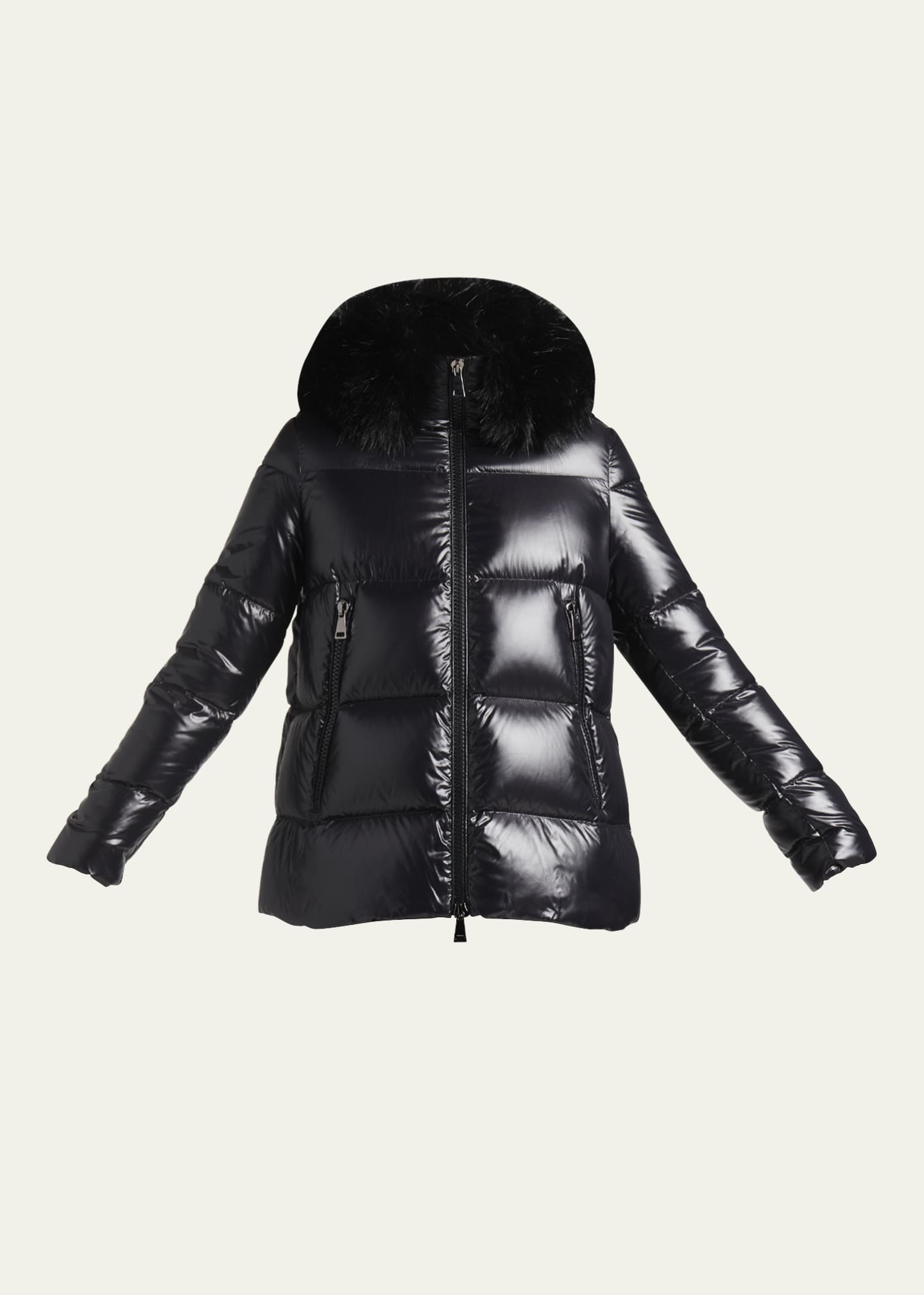 Moncler coat with straps deals
