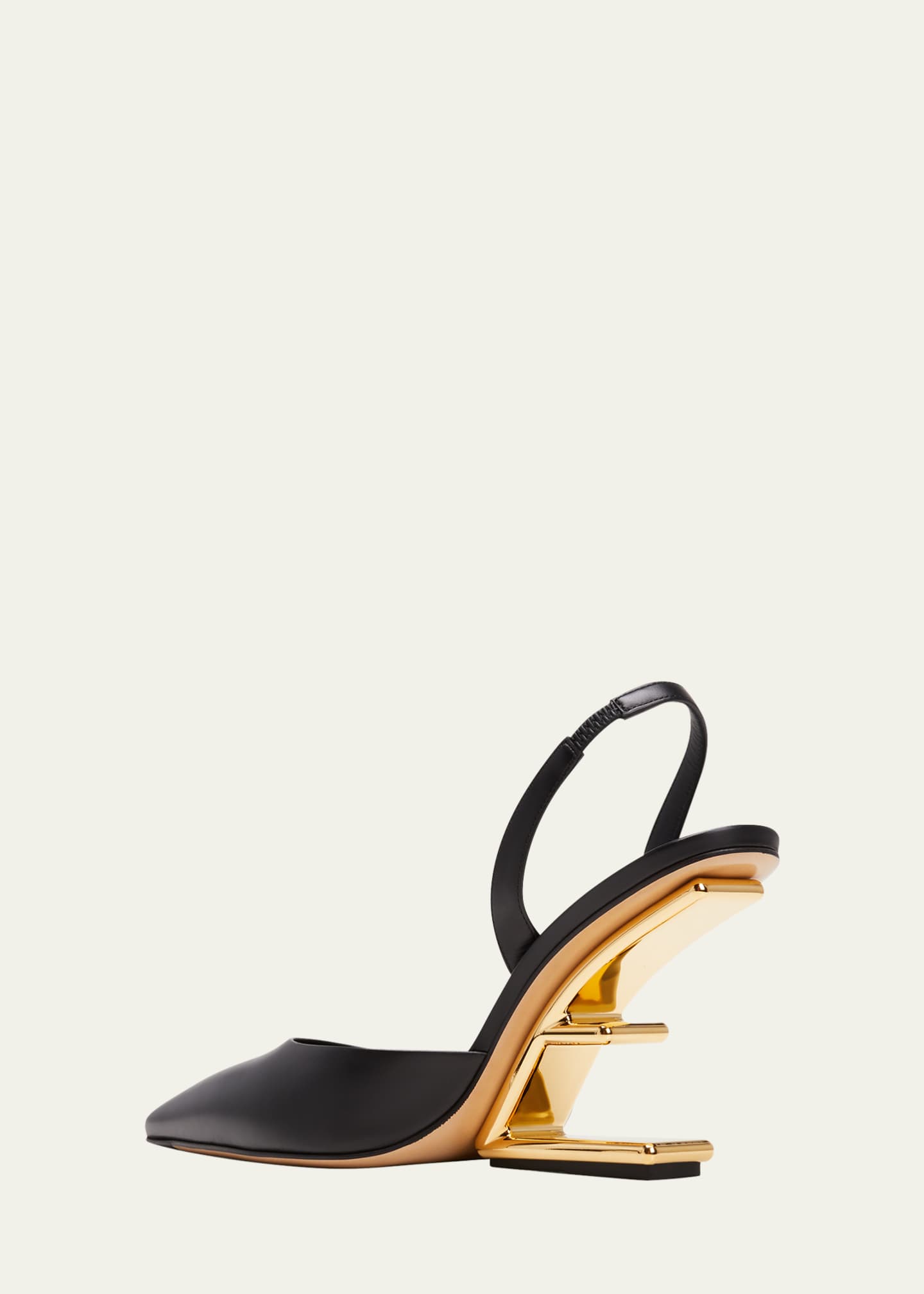 Fendi Vitello Leather Slingback Pumps - Bergdorf Goodman