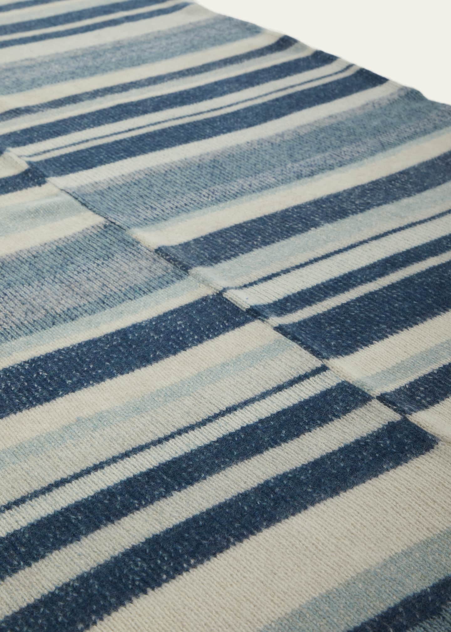 The Elder Statesman Cashmere Stripe Super Soft Blanket Image 3 of 3